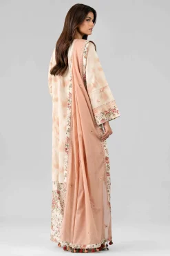 3 Piece - Printed Embroidered Suit - 42601811