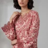 2 Piece - Printed Embroidered Suit - 42601659