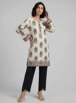 2 Piece - Printed Embroidered Suit - 42601663