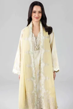 3 Piece - Printed Embroidered Suit - 42601809