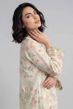 2 Piece - Printed Embroidered Suit - 42601654