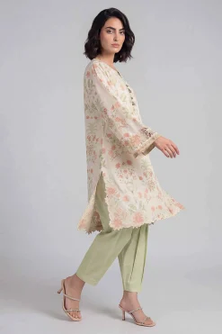 2 Piece - Printed Embroidered Suit - 42601654