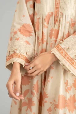 3 Piece - Printed Embroidered Suit - 42601854