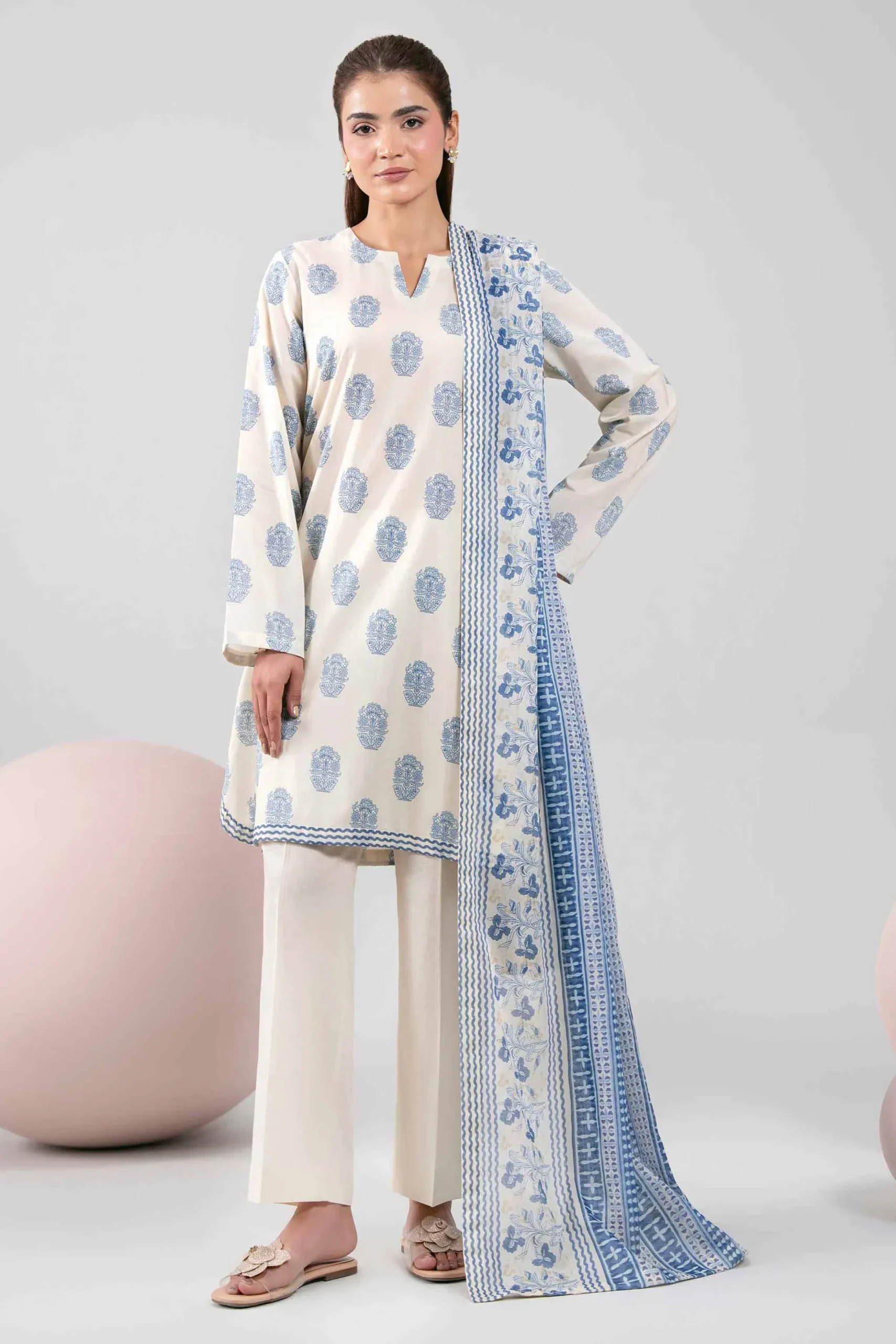 3 Piece - Printed Loose Fabric - 42602356
