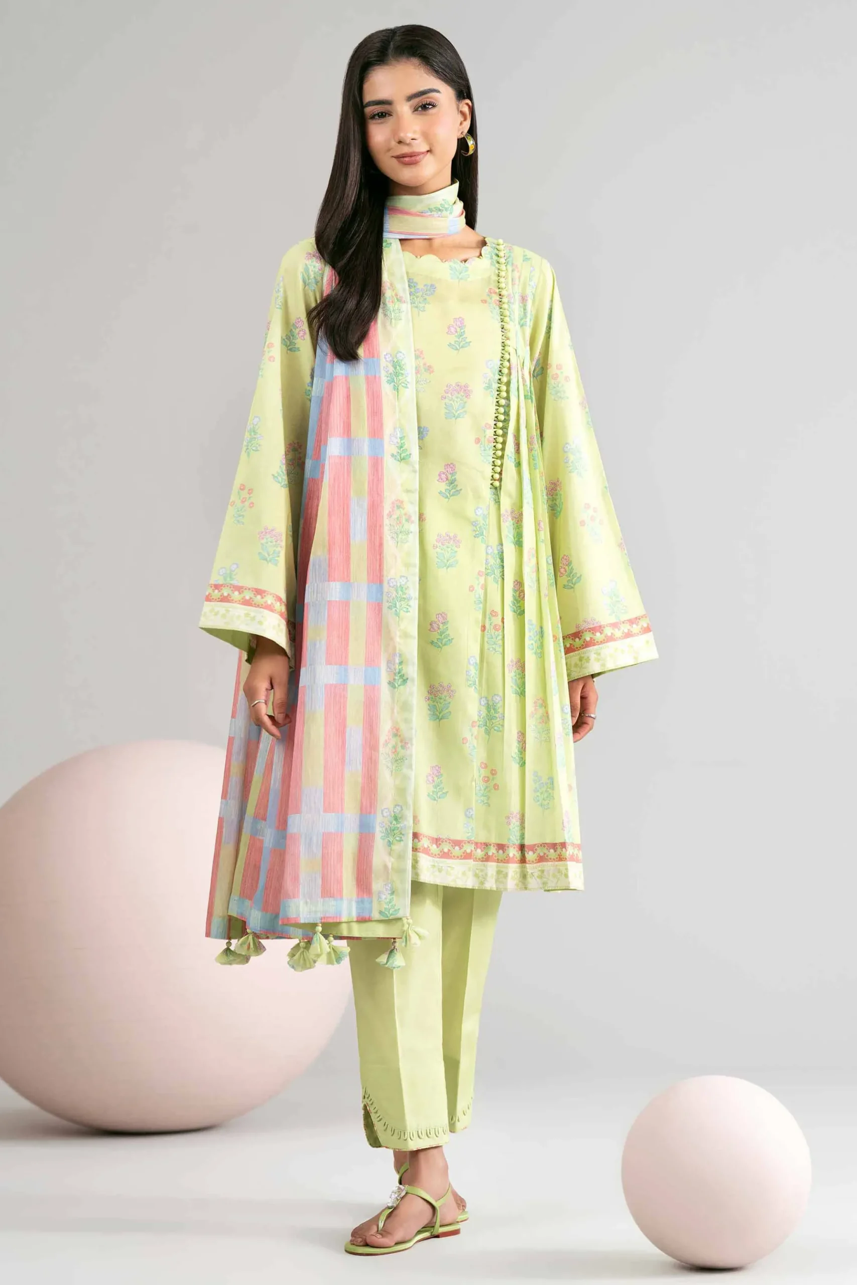 3 Piece - Printed Loose Fabric - 42602424