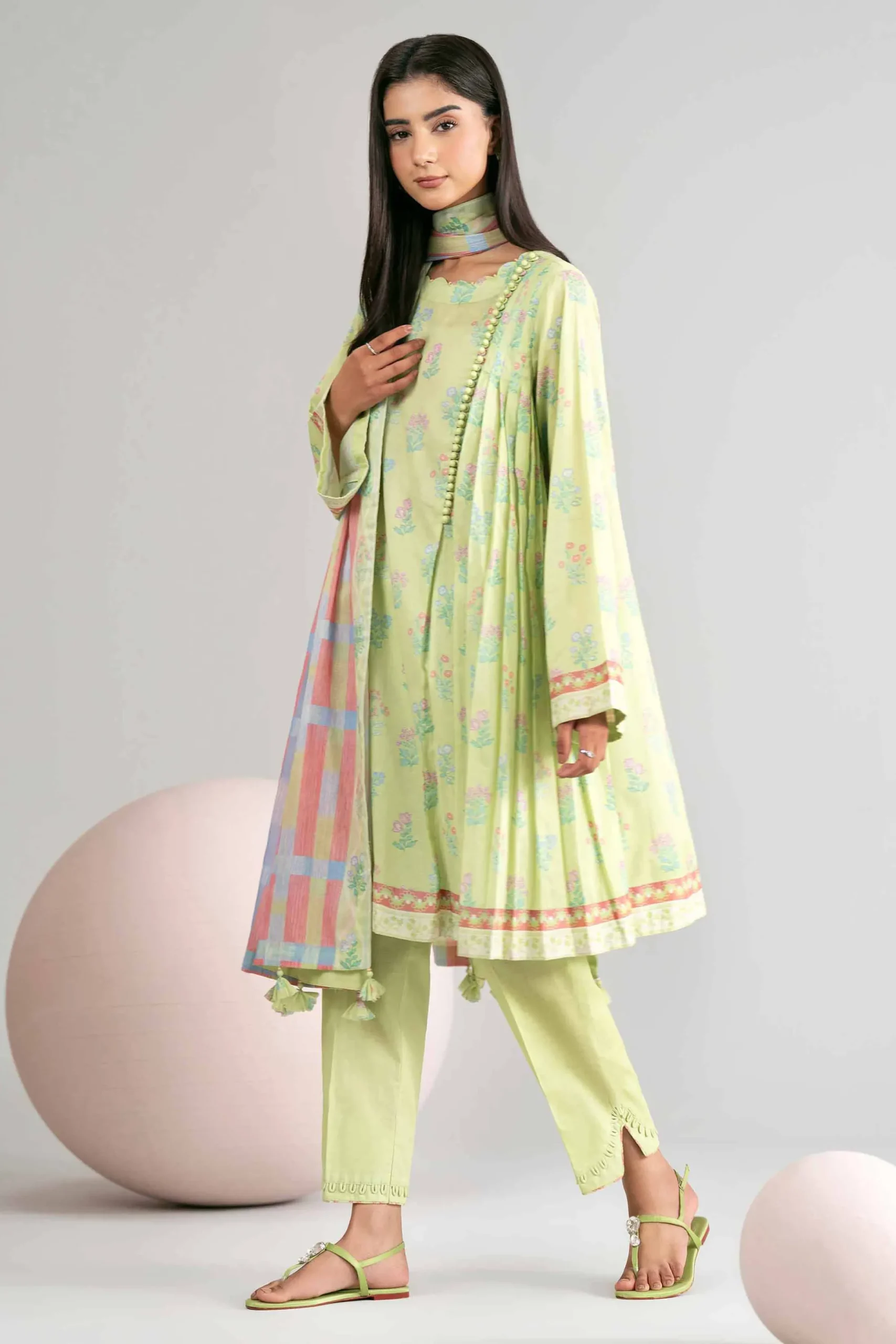3 Piece - Printed Loose Fabric - 42602424