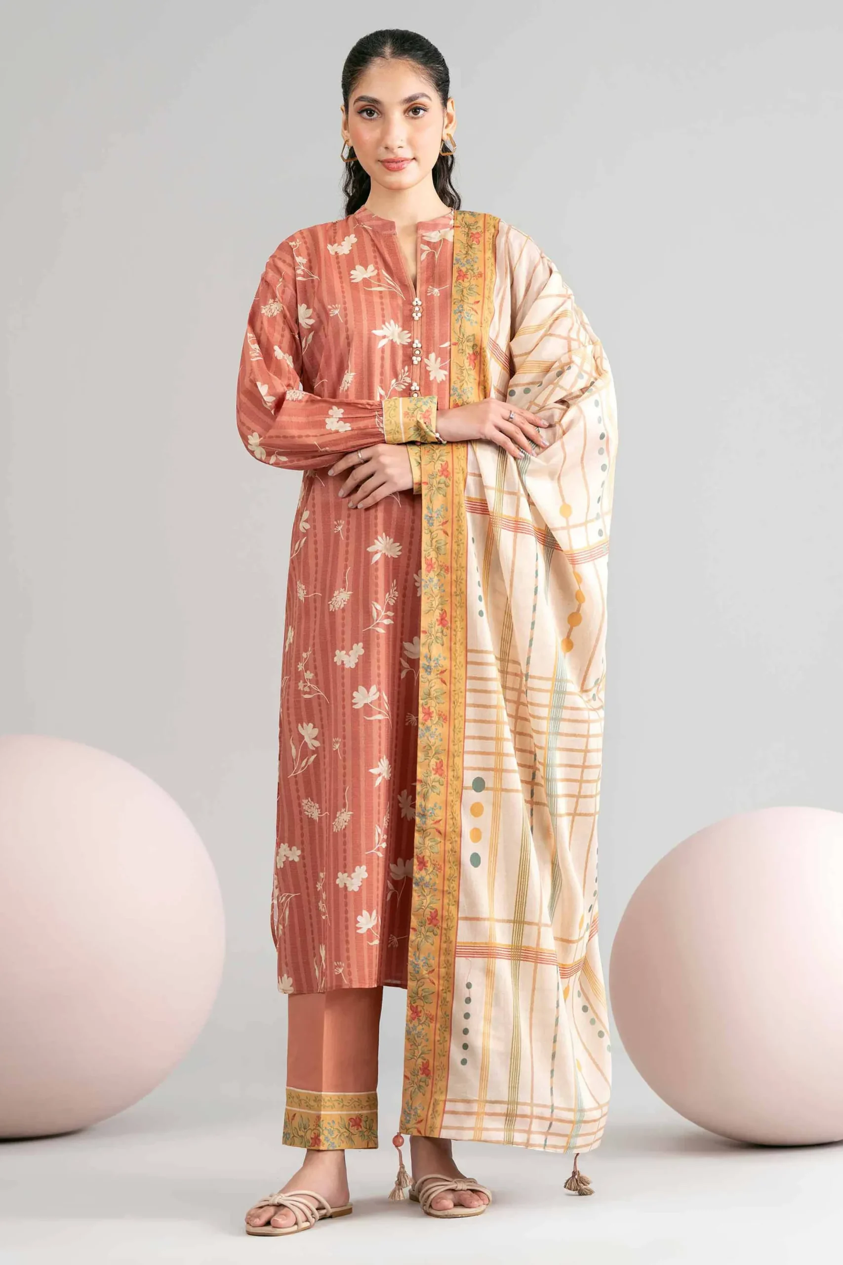 3 Piece - Printed Loose Fabric - 42602425