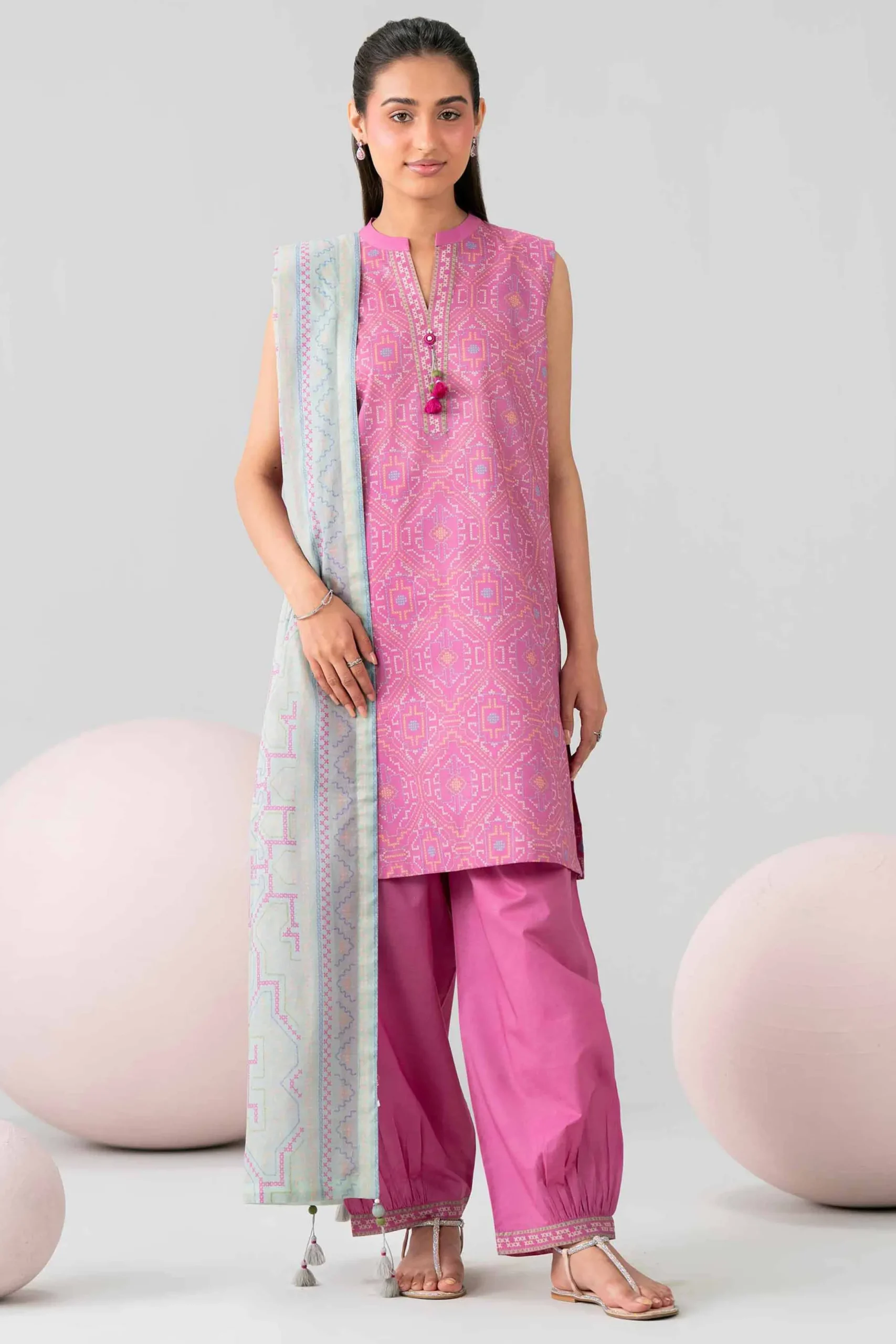3 Piece - Printed Loose Fabric - 42602561