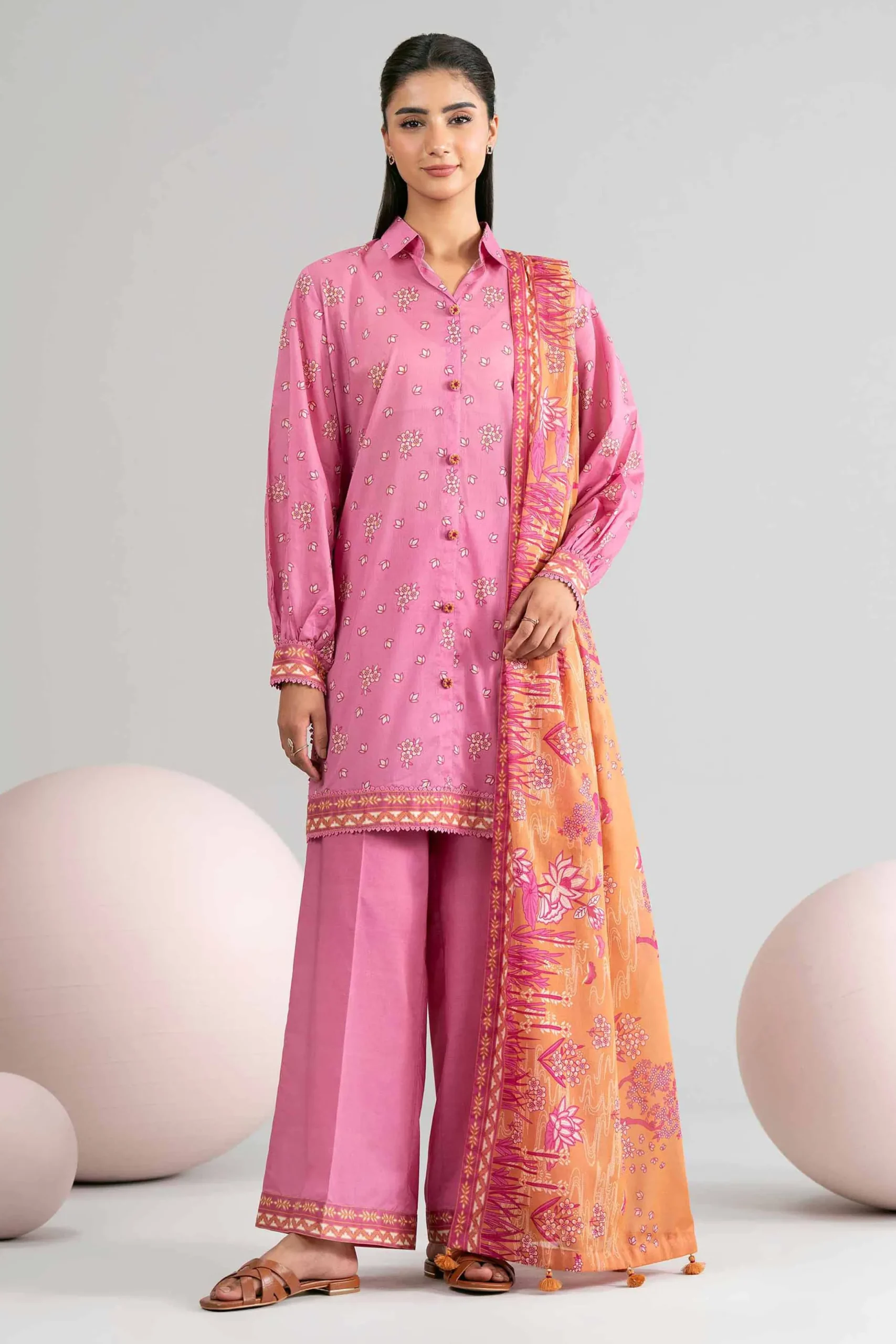 3 Piece - Printed Loose Fabric - 42602430