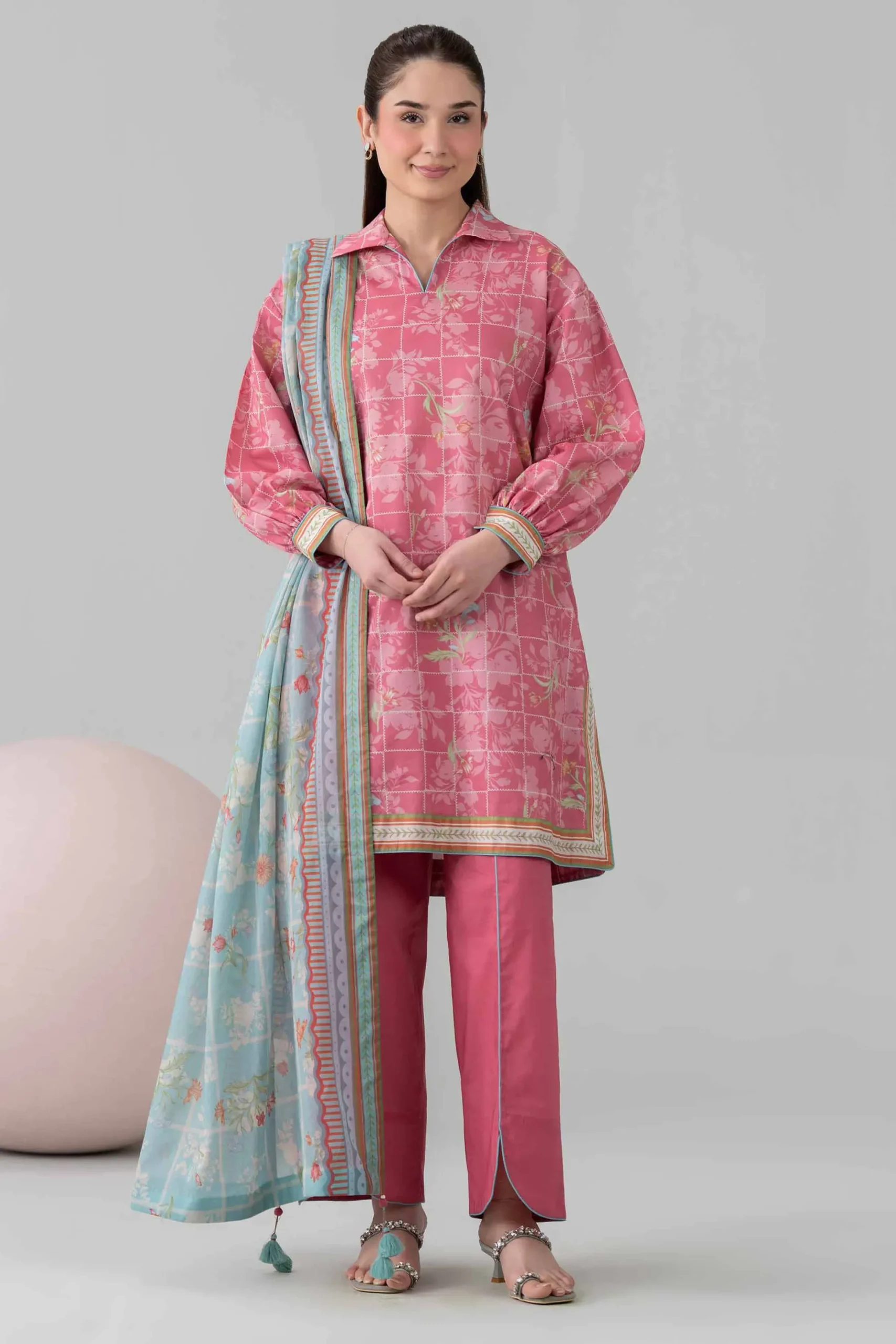 3 Piece - Printed Loose Fabric - 42602567