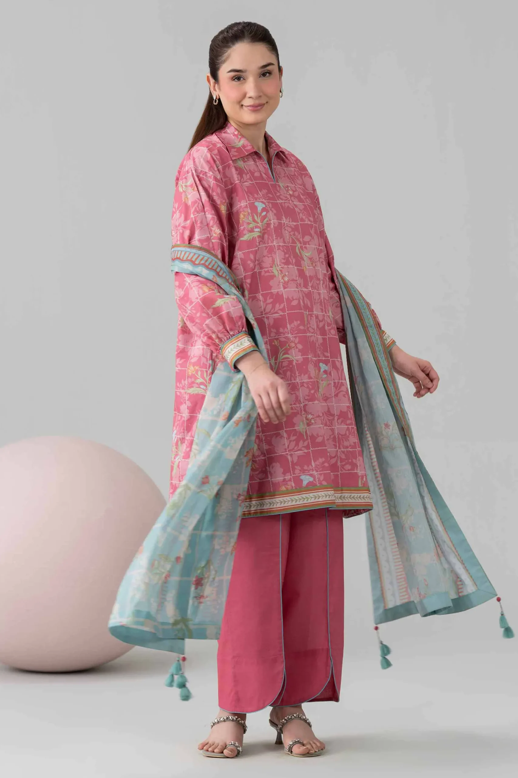3 Piece - Printed Loose Fabric - 42602567