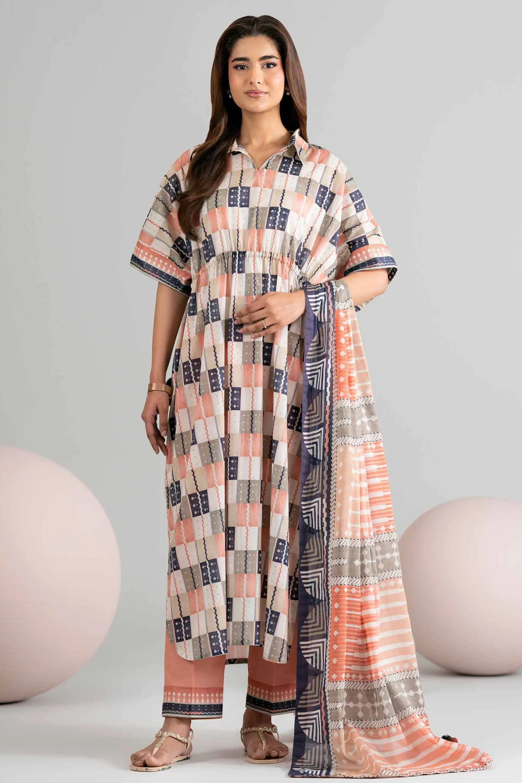 3 Piece - Printed Loose Fabric - 42602523