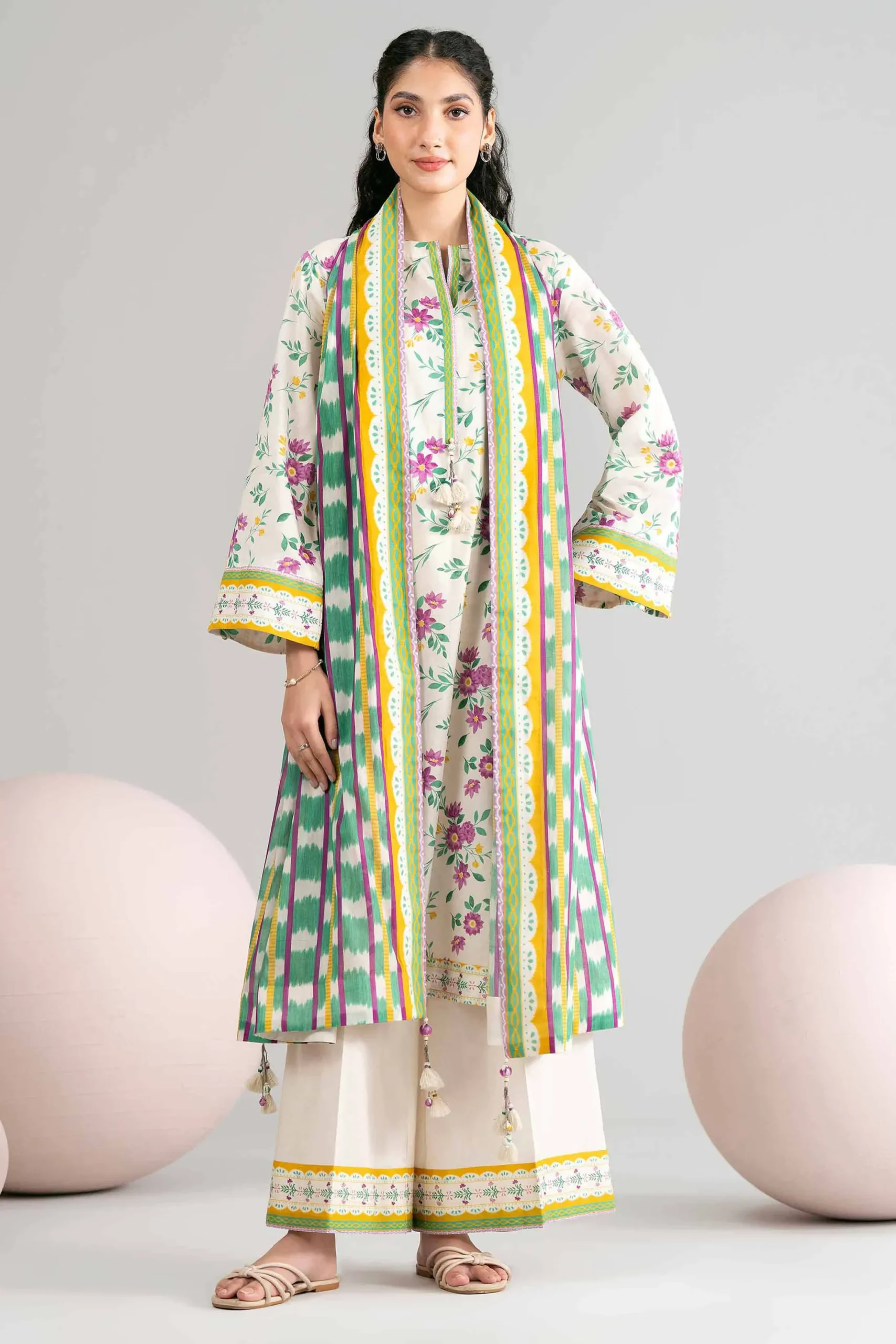 3 Piece - Printed Loose Fabric - 42602422