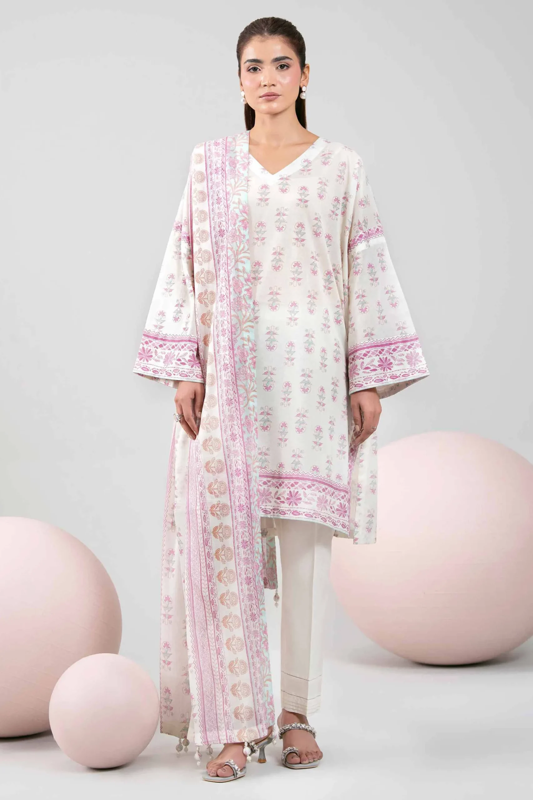 3 Piece - Printed Loose Fabric - 42602394