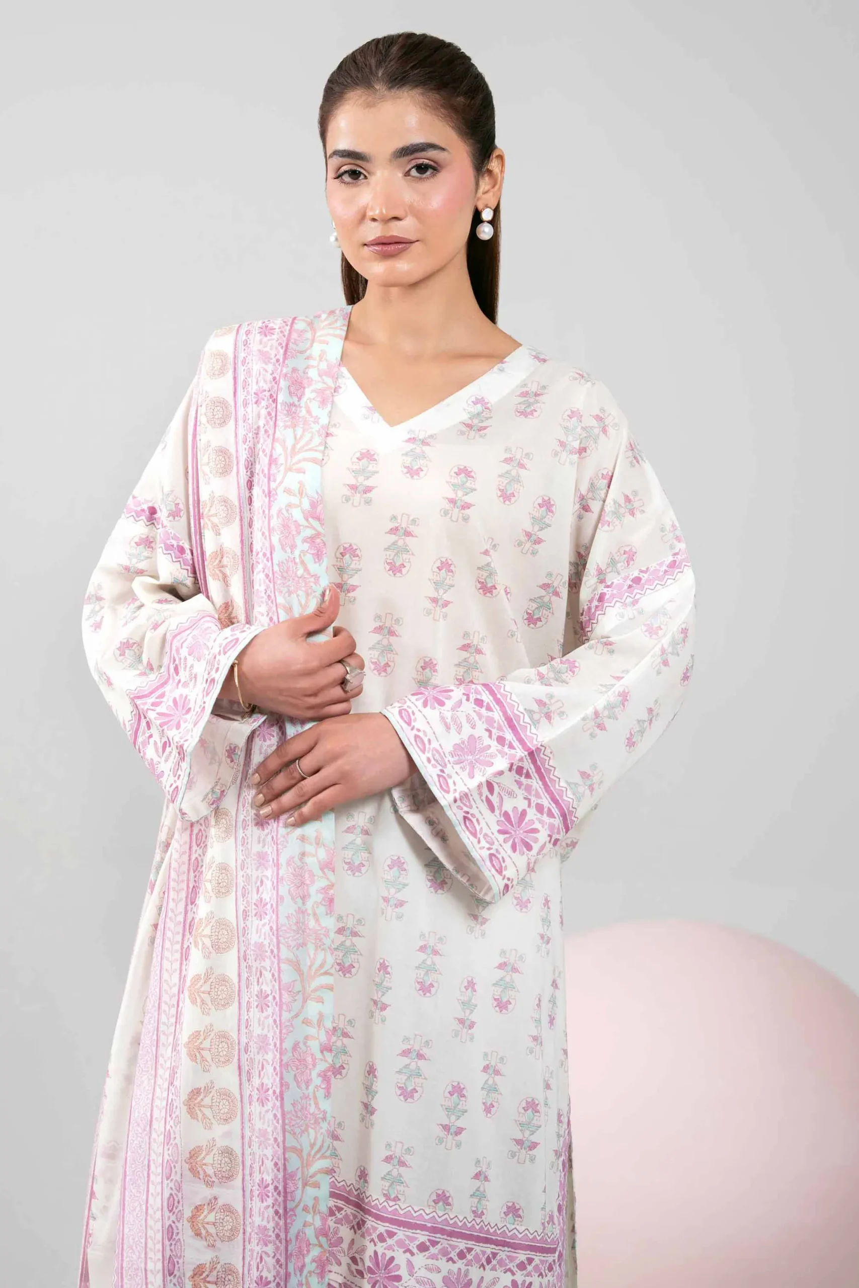 3 Piece - Printed Loose Fabric - 42602394