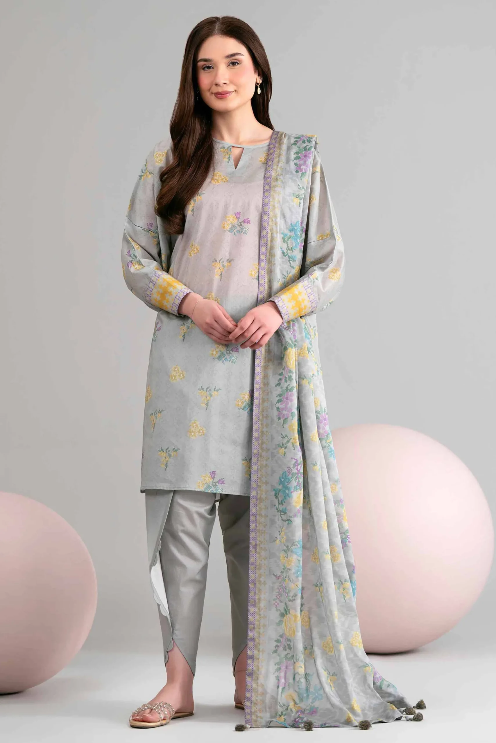 3 Piece - Printed Loose Fabric - 42602443