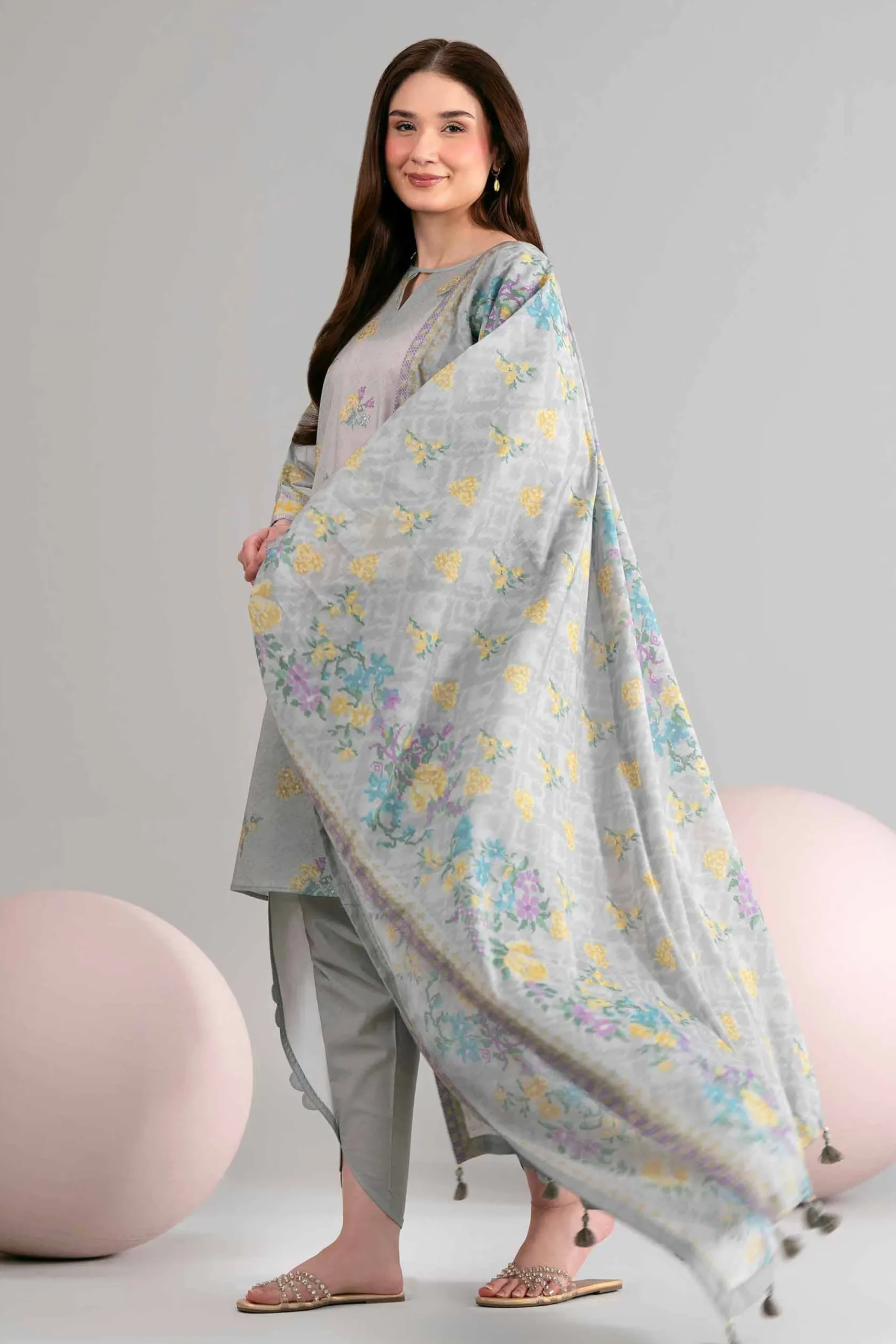 3 Piece - Printed Loose Fabric - 42602443