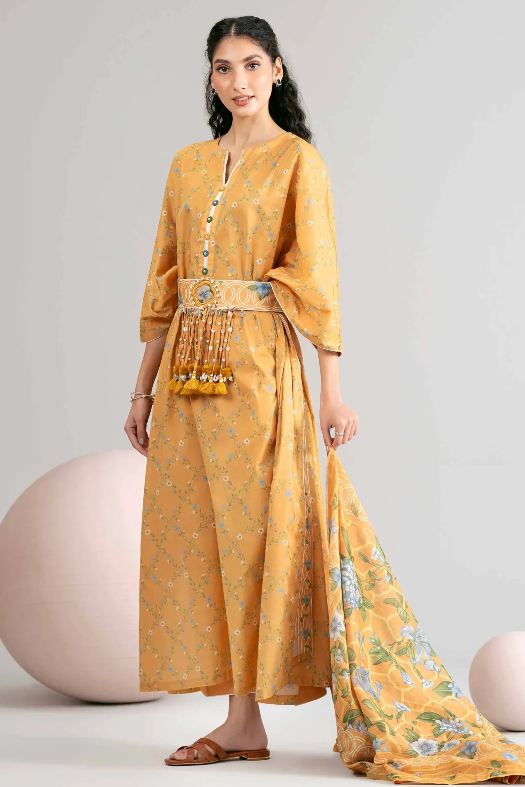 3 Piece - Printed Loose Fabric - 42602436
