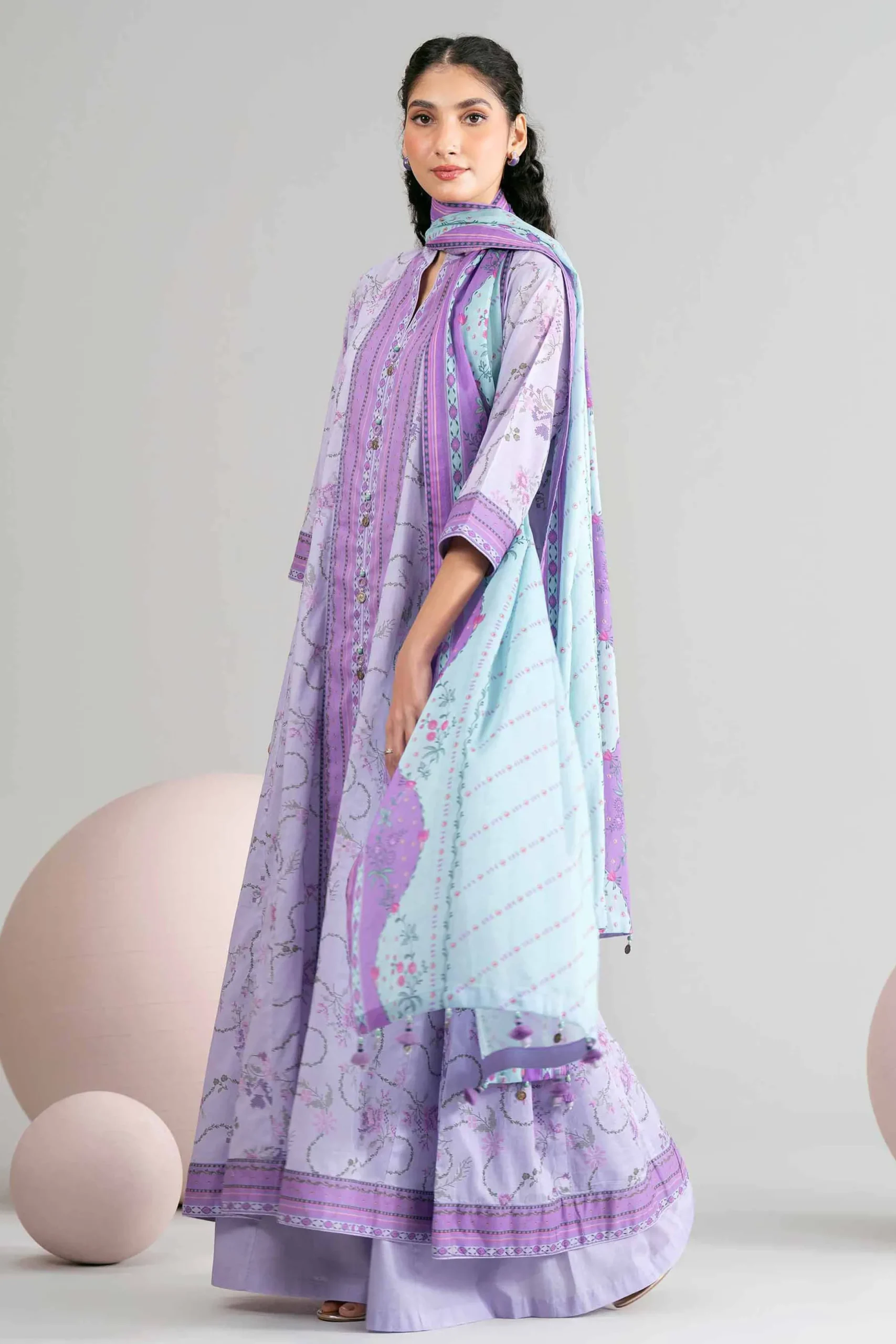 3 Piece - Printed Loose Fabric - 42602438