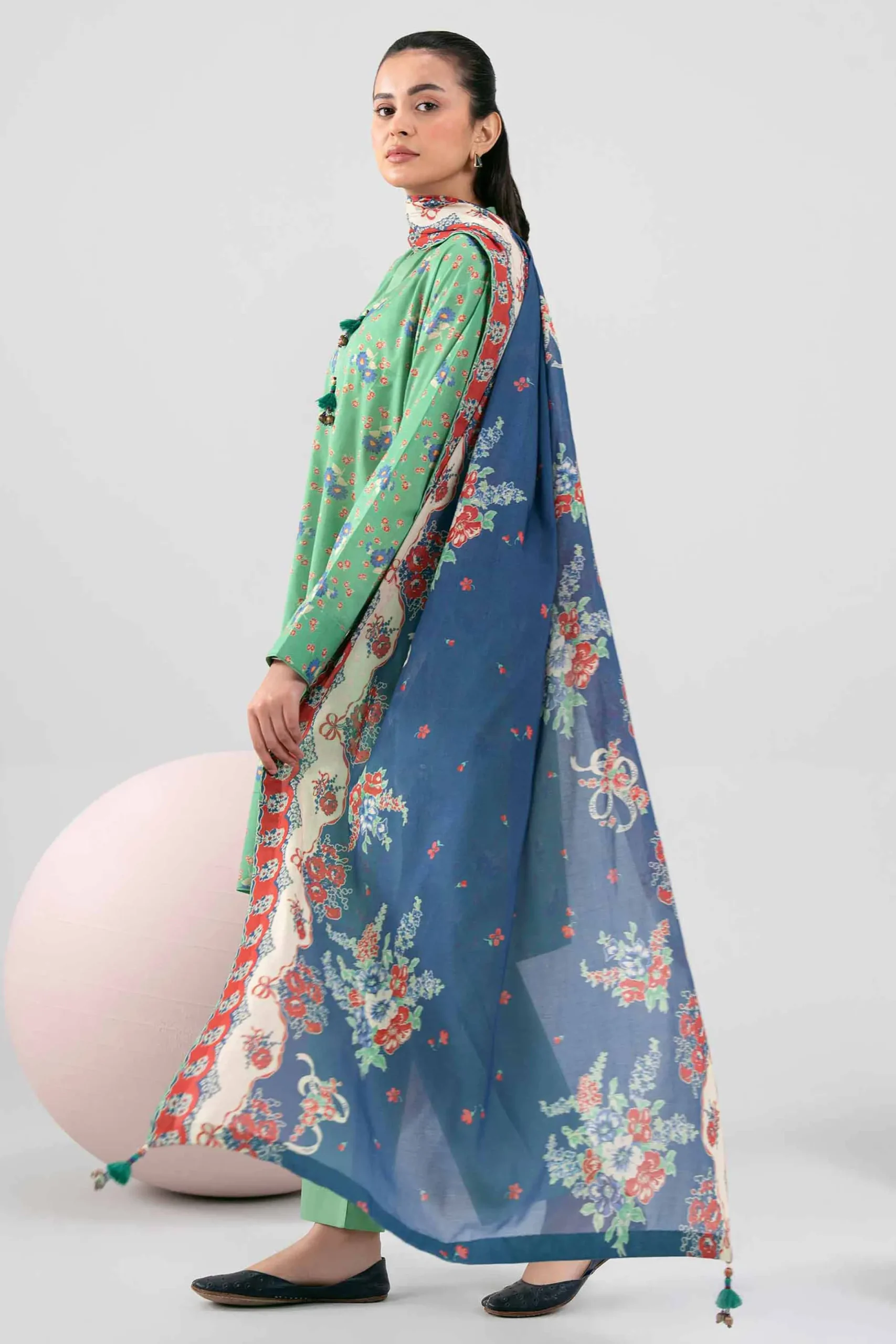 3 Piece - Printed Loose Fabric - 42602334