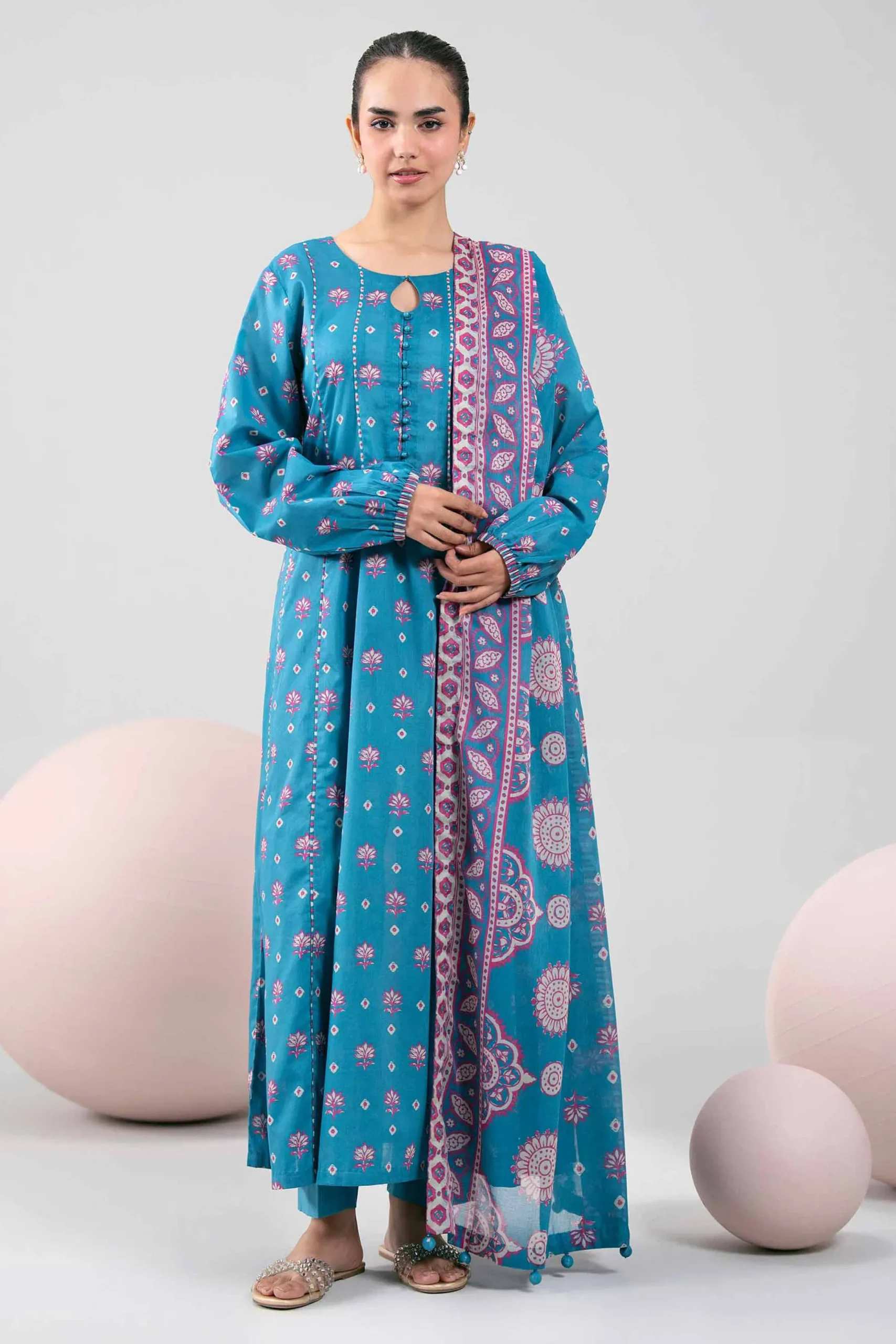 3 Piece - Printed Loose Fabric - 42602364