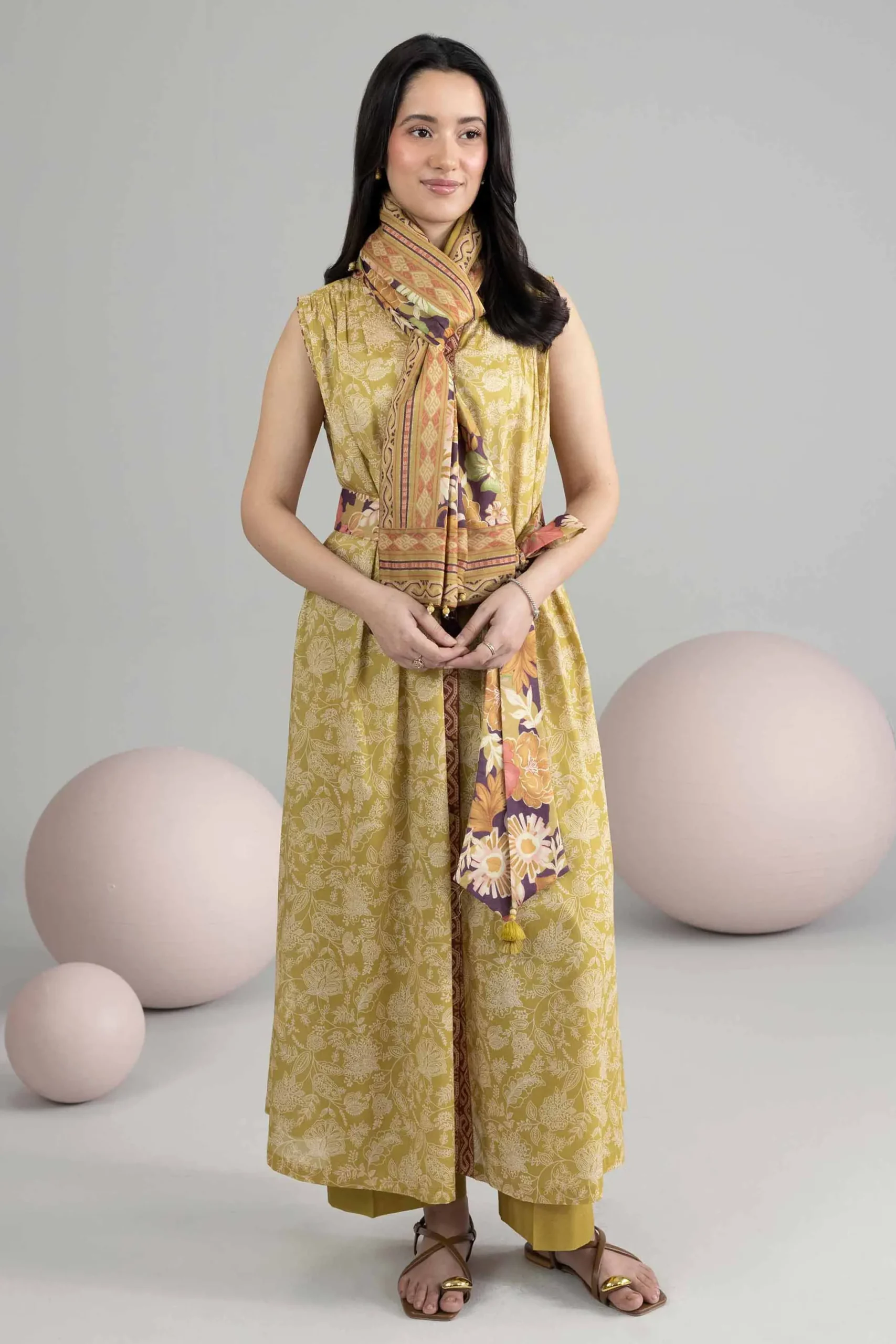 3 Piece - Printed Loose Fabric - 42602540