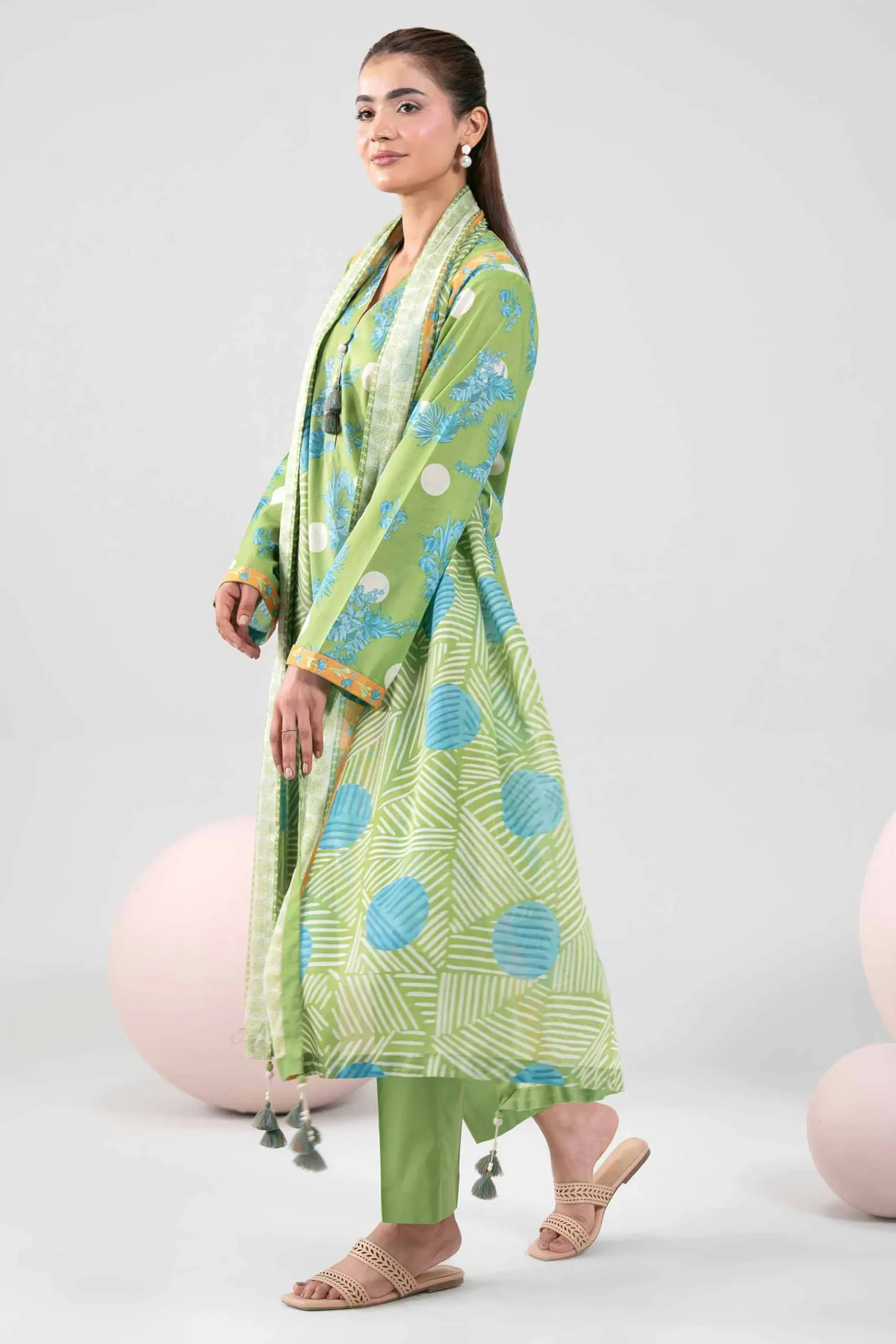 3 Piece - Printed Loose Fabric - 42602365