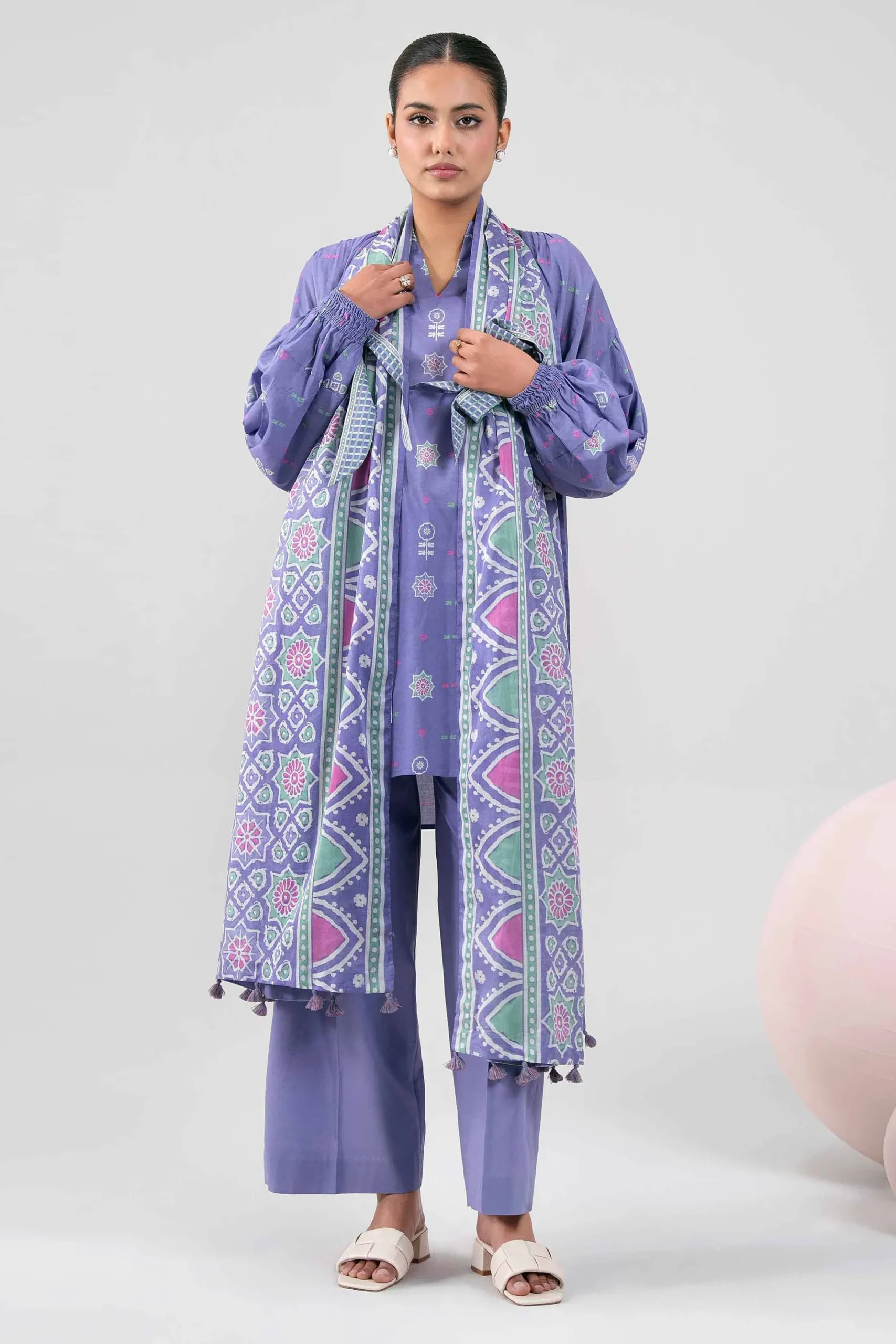 3 Piece - Printed Loose Fabric - 42602361
