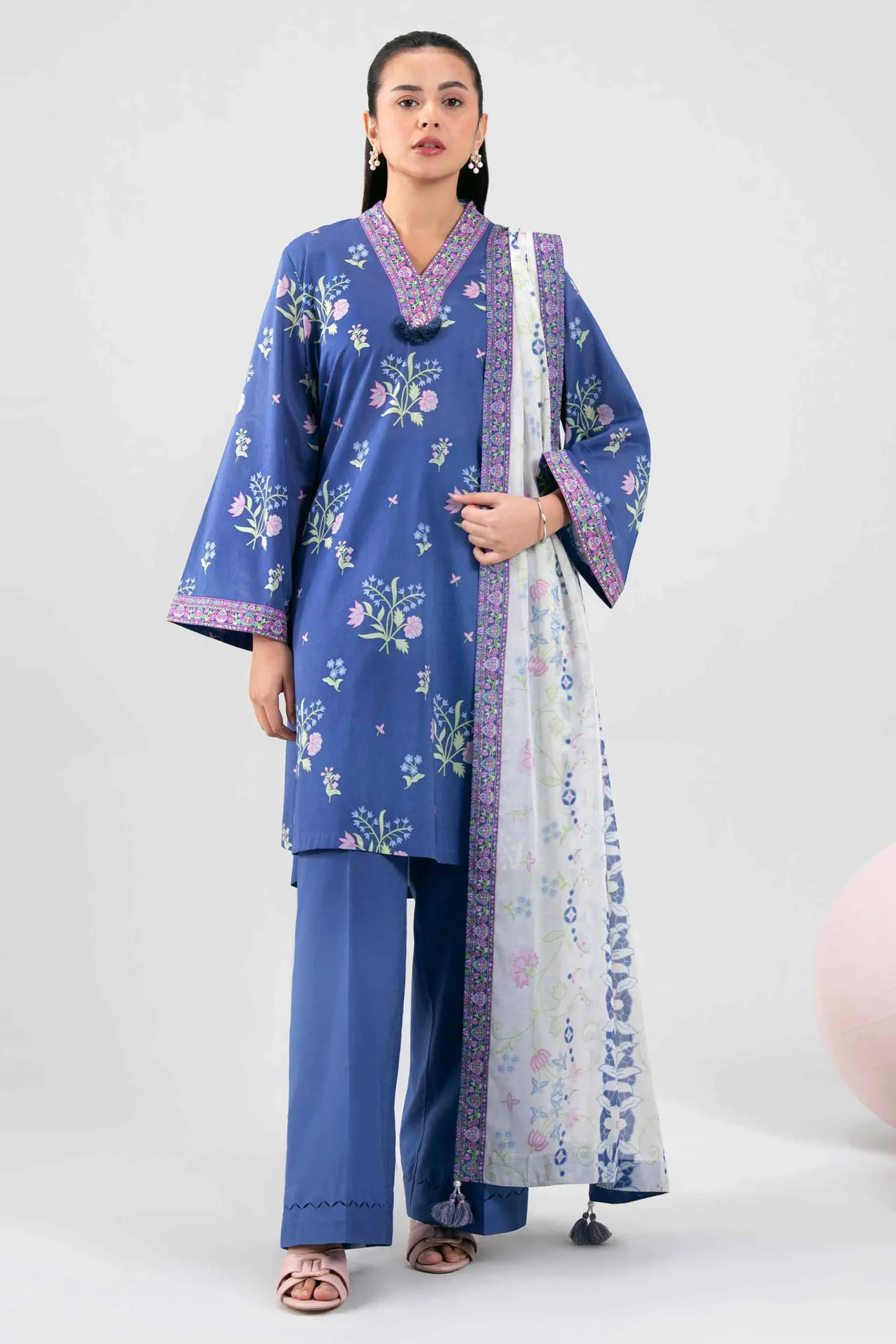3 Piece - Printed Loose Fabric - 42602342