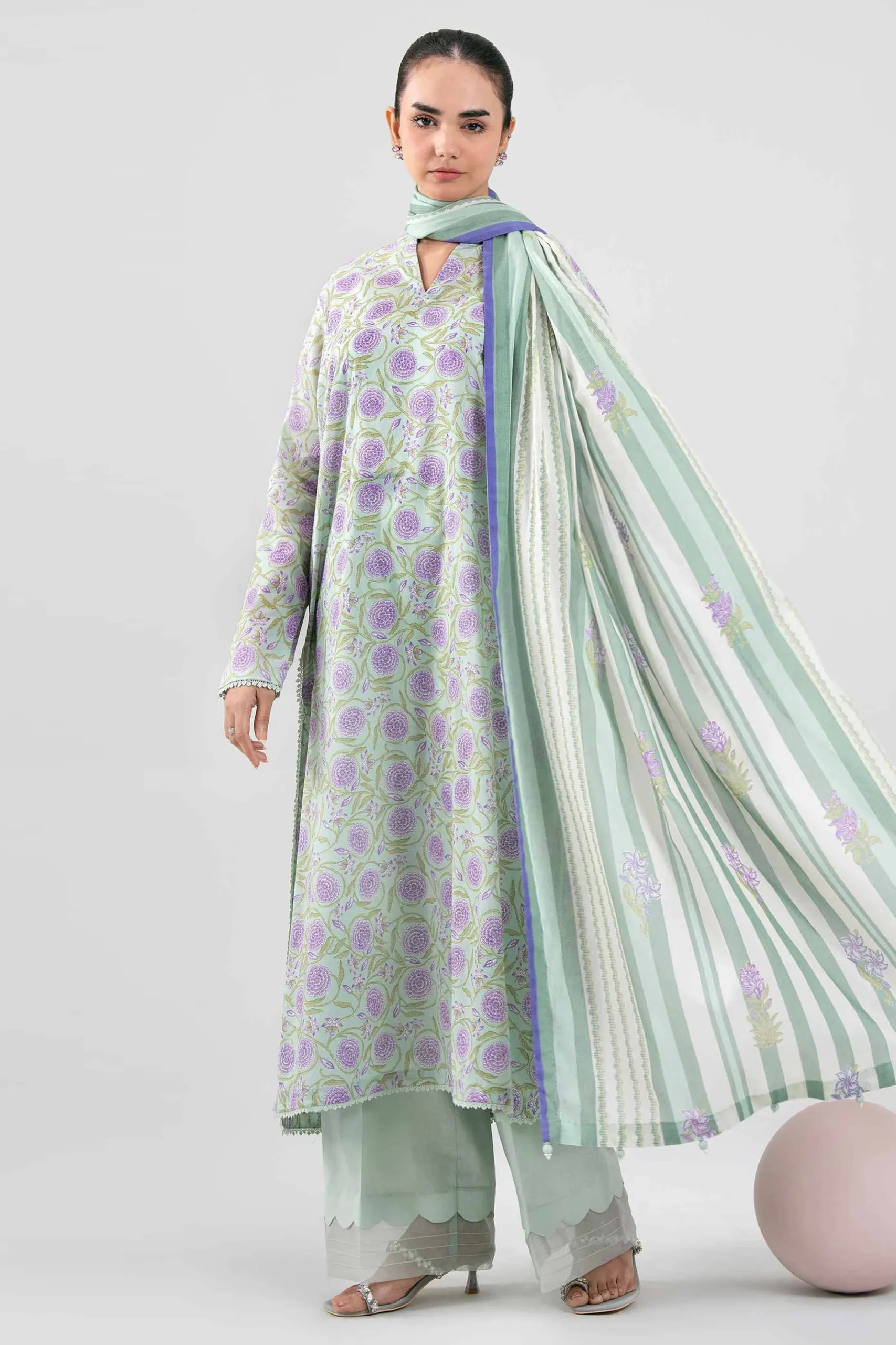 3 Piece - Printed Loose Fabric - 42602386