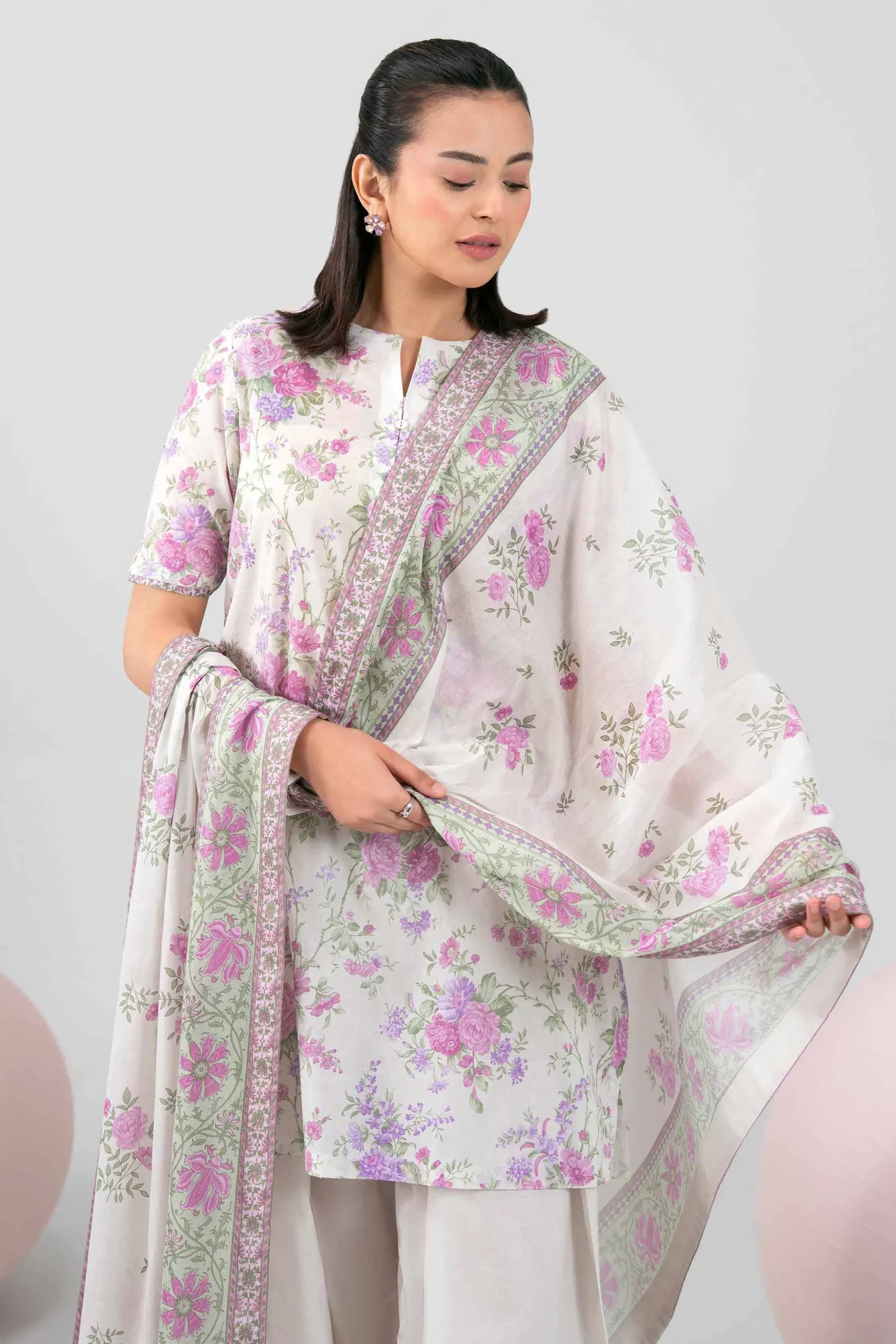 3 Piece - Printed Loose Fabric - 42602392