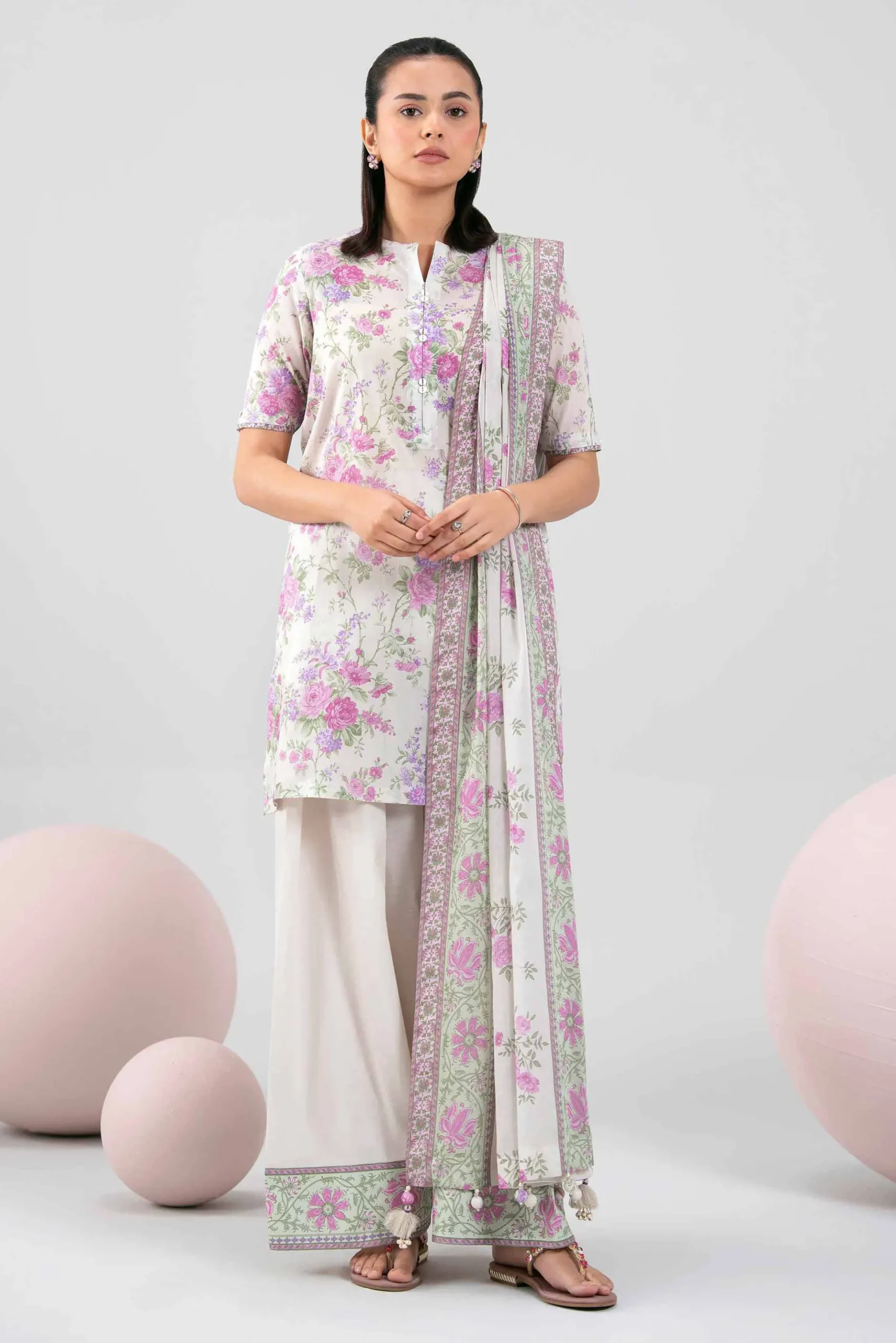 3 Piece - Printed Loose Fabric - 42602392