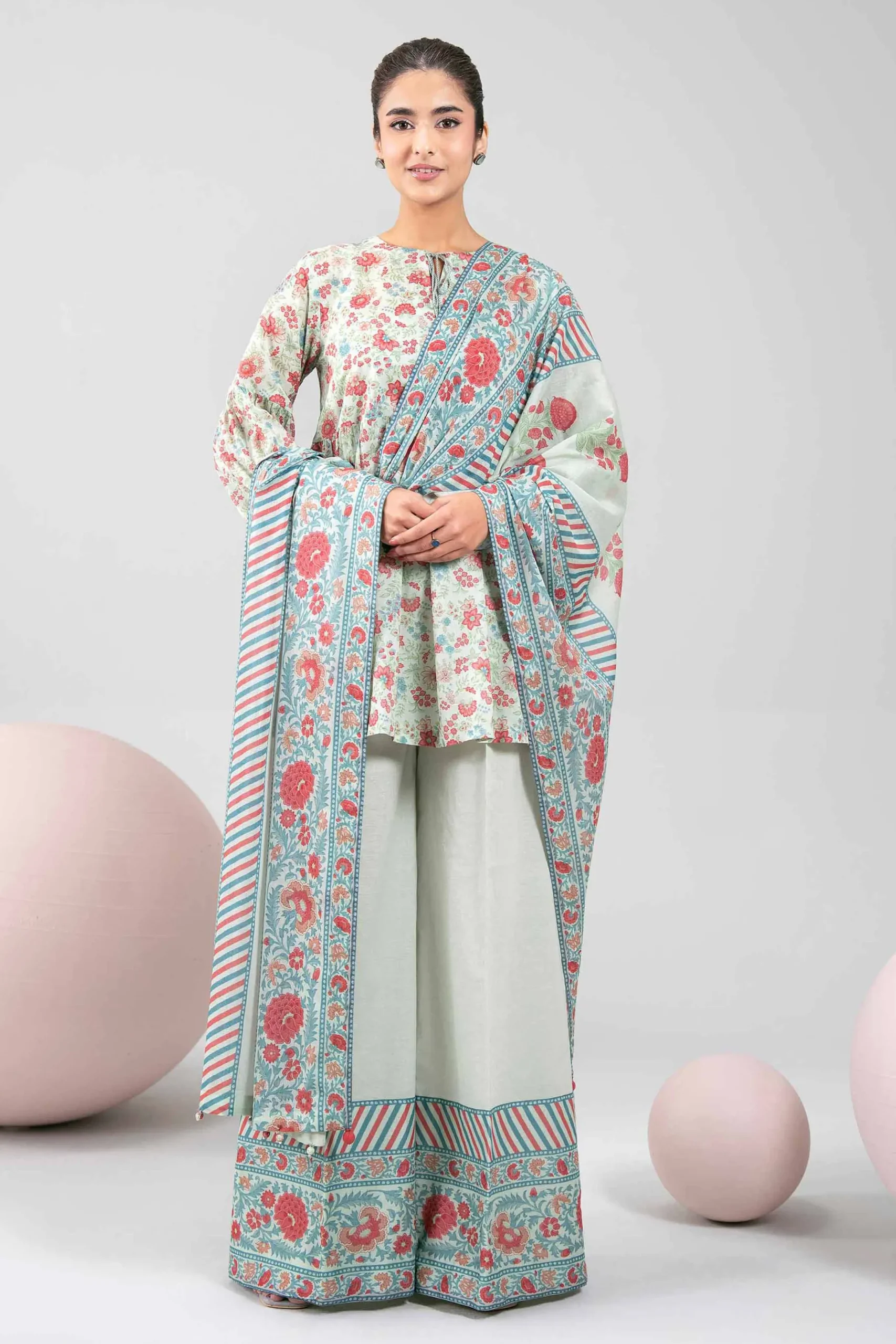 3 Piece - Printed Loose Fabric - 42602350