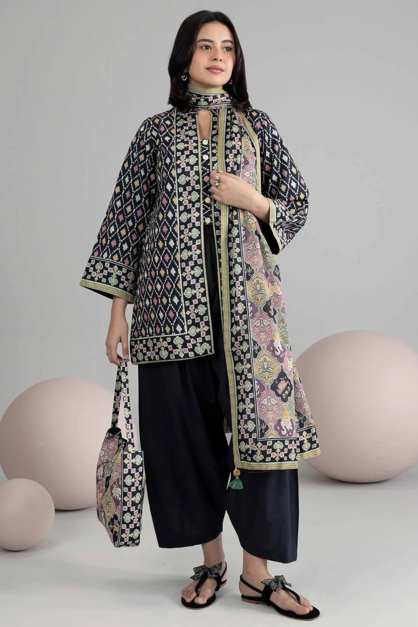3 Piece - Printed Loose Fabric - 42602536