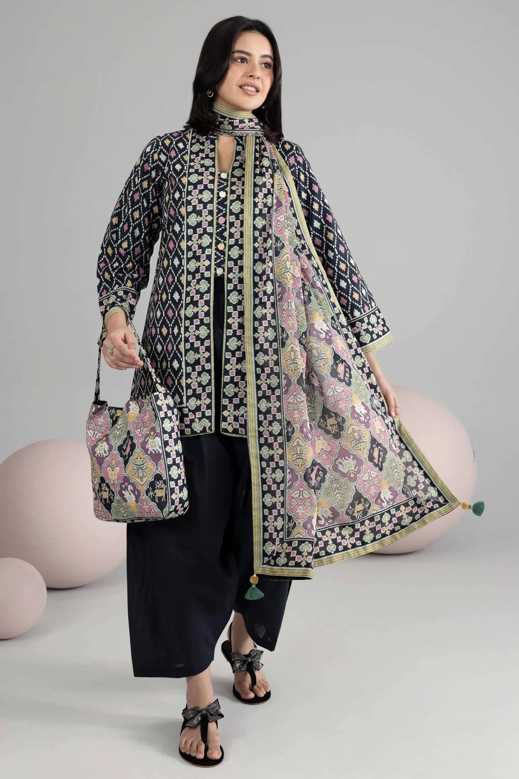 3 Piece - Printed Loose Fabric - 42602536