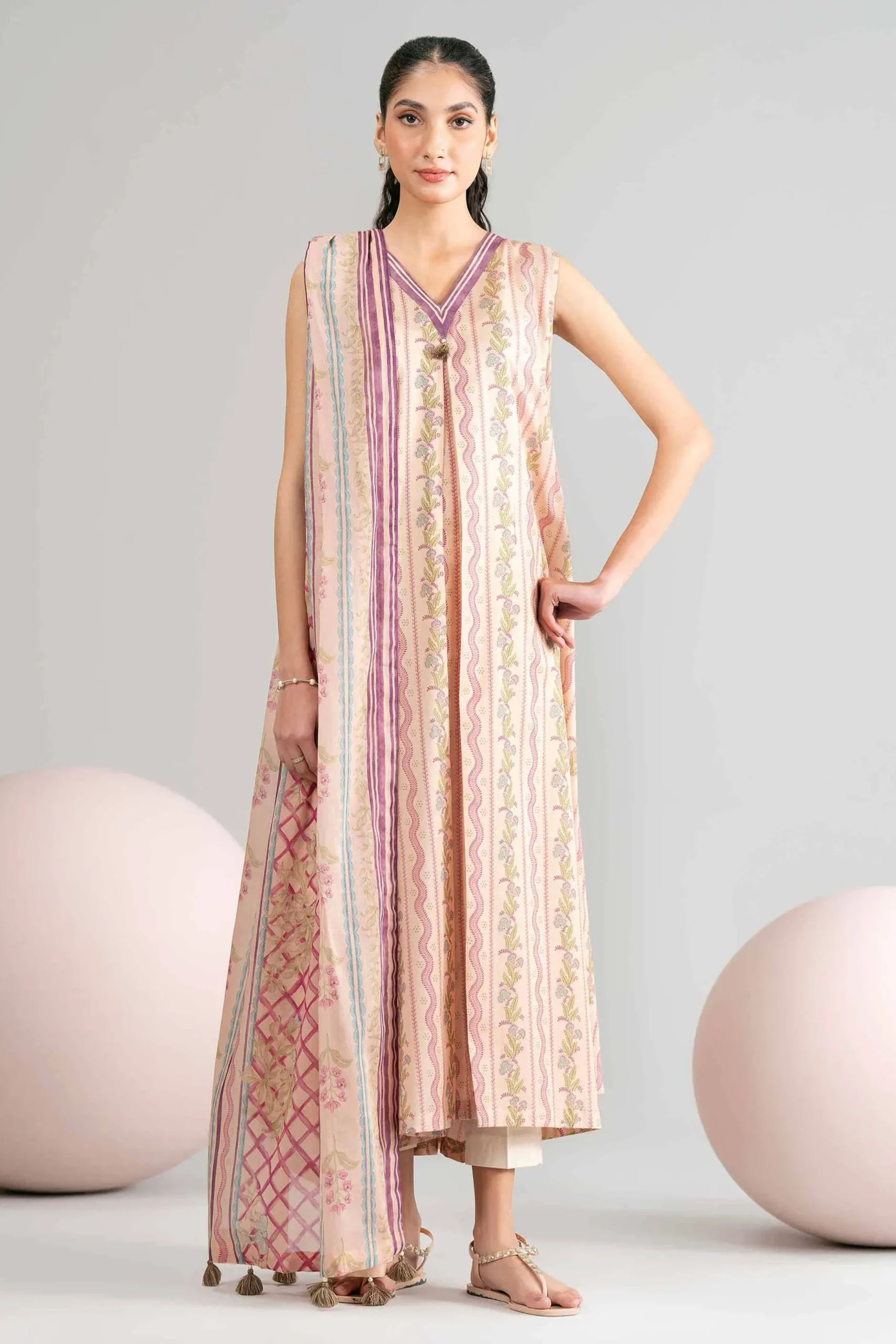 3 Piece - Printed Loose Fabric - 42602435