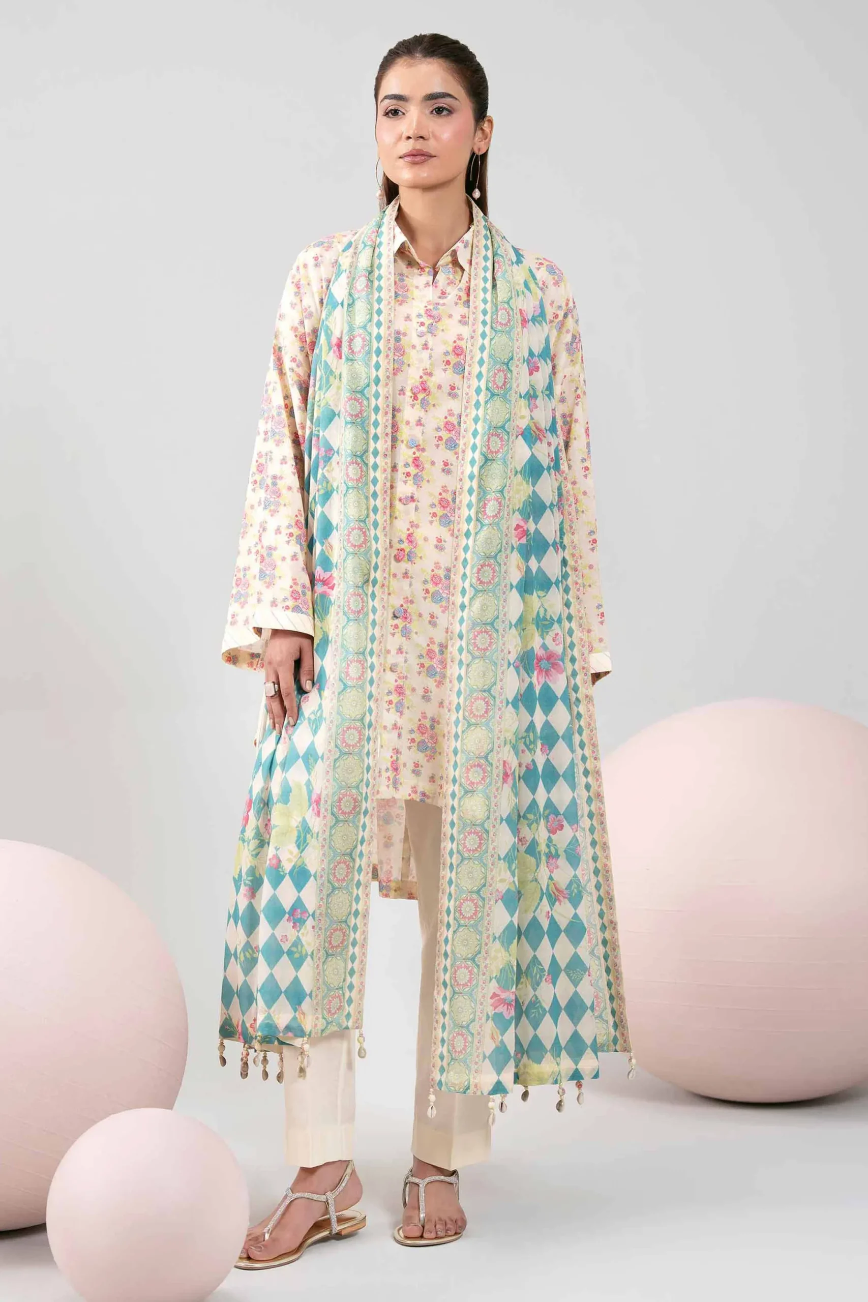 3 Piece - Printed Loose Fabric - 42602396