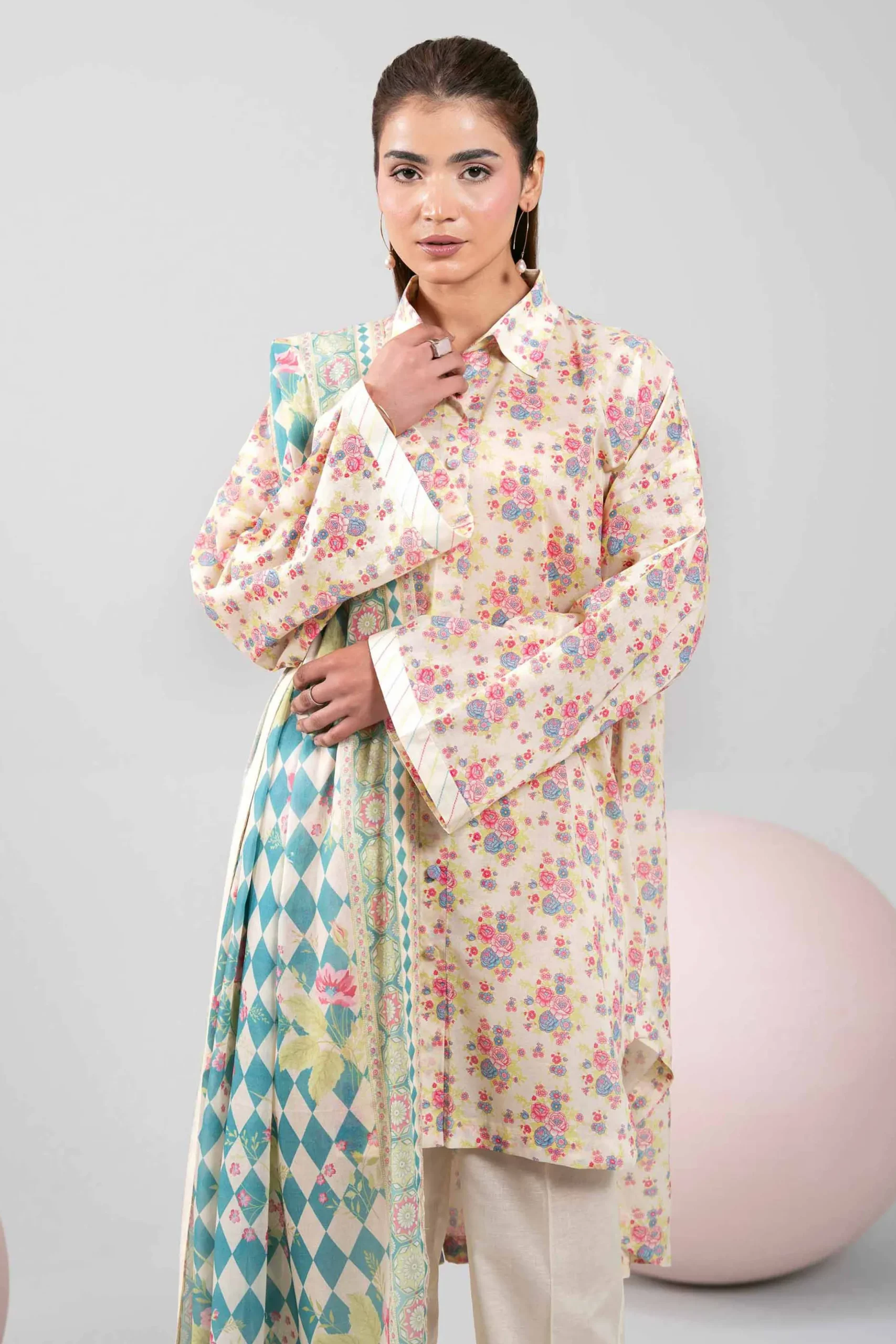 3 Piece - Printed Loose Fabric - 42602396