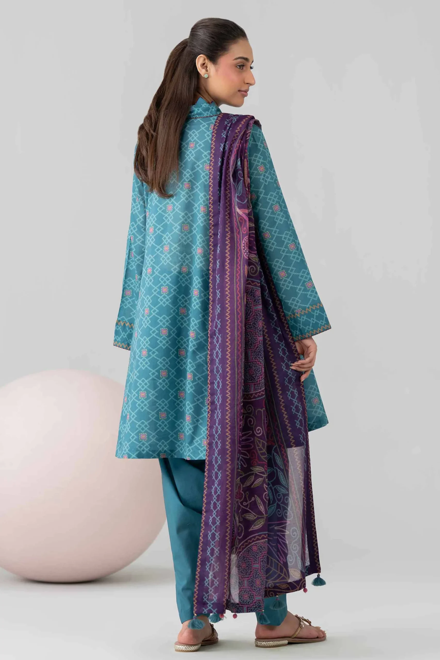 3 Piece - Printed Loose Fabric - 42602559
