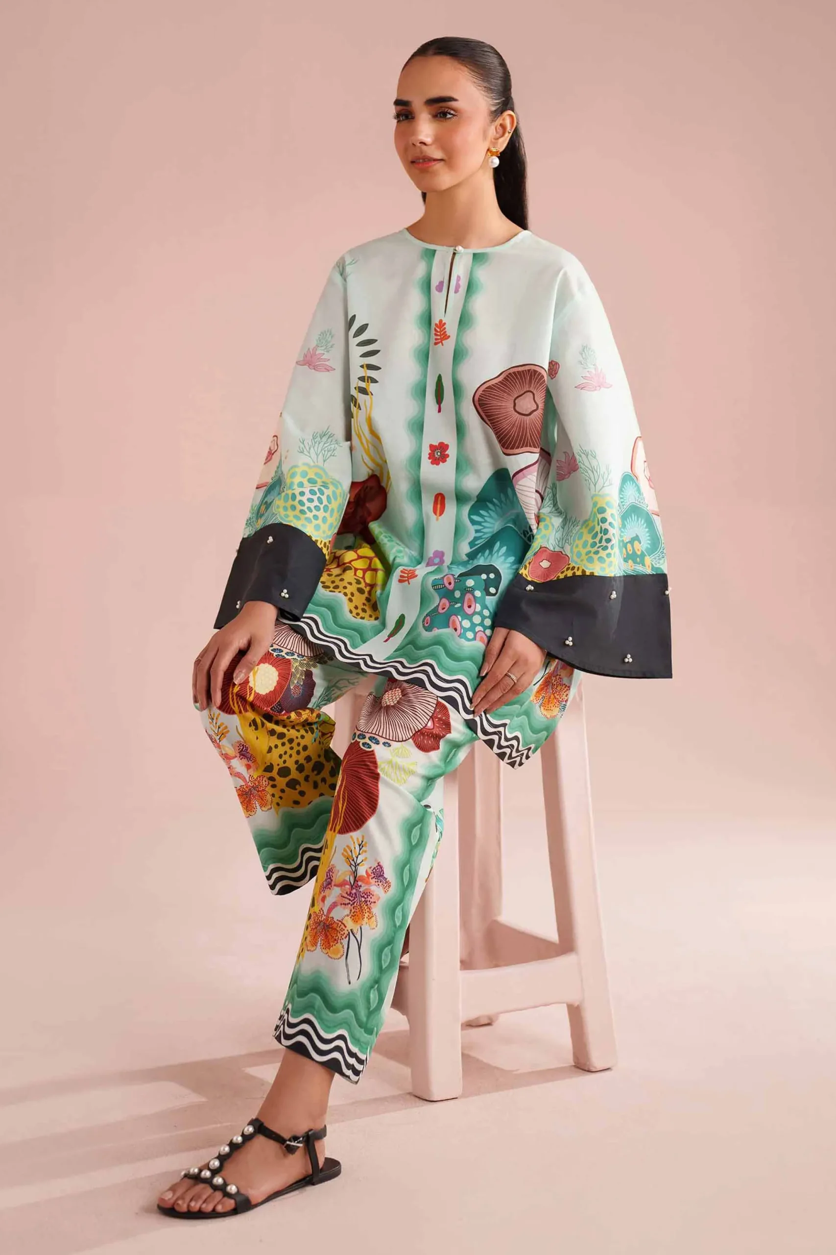 2 Piece - Printed Suit - AS26-02