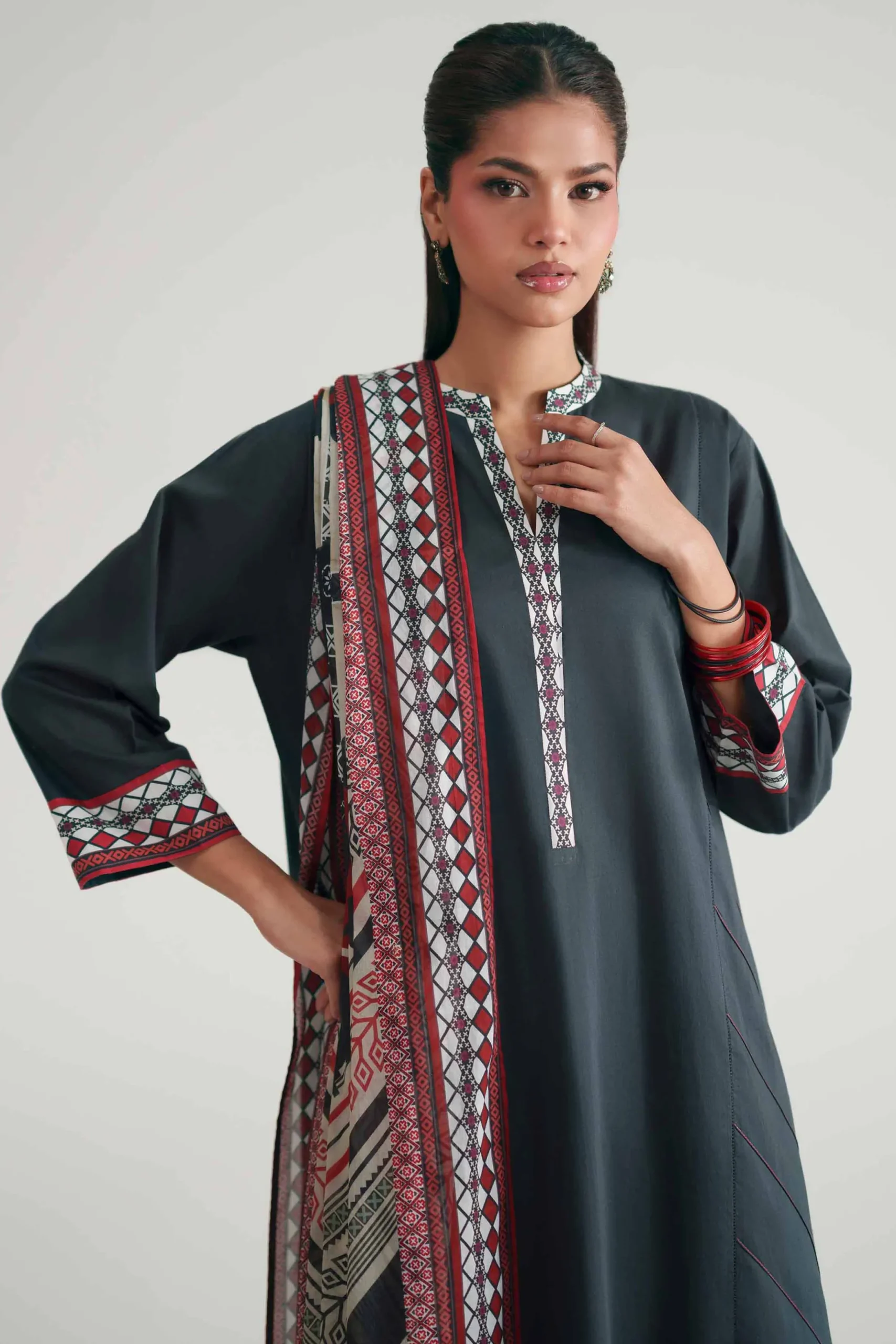 3 Piece - Printed Suit - KFE26-208