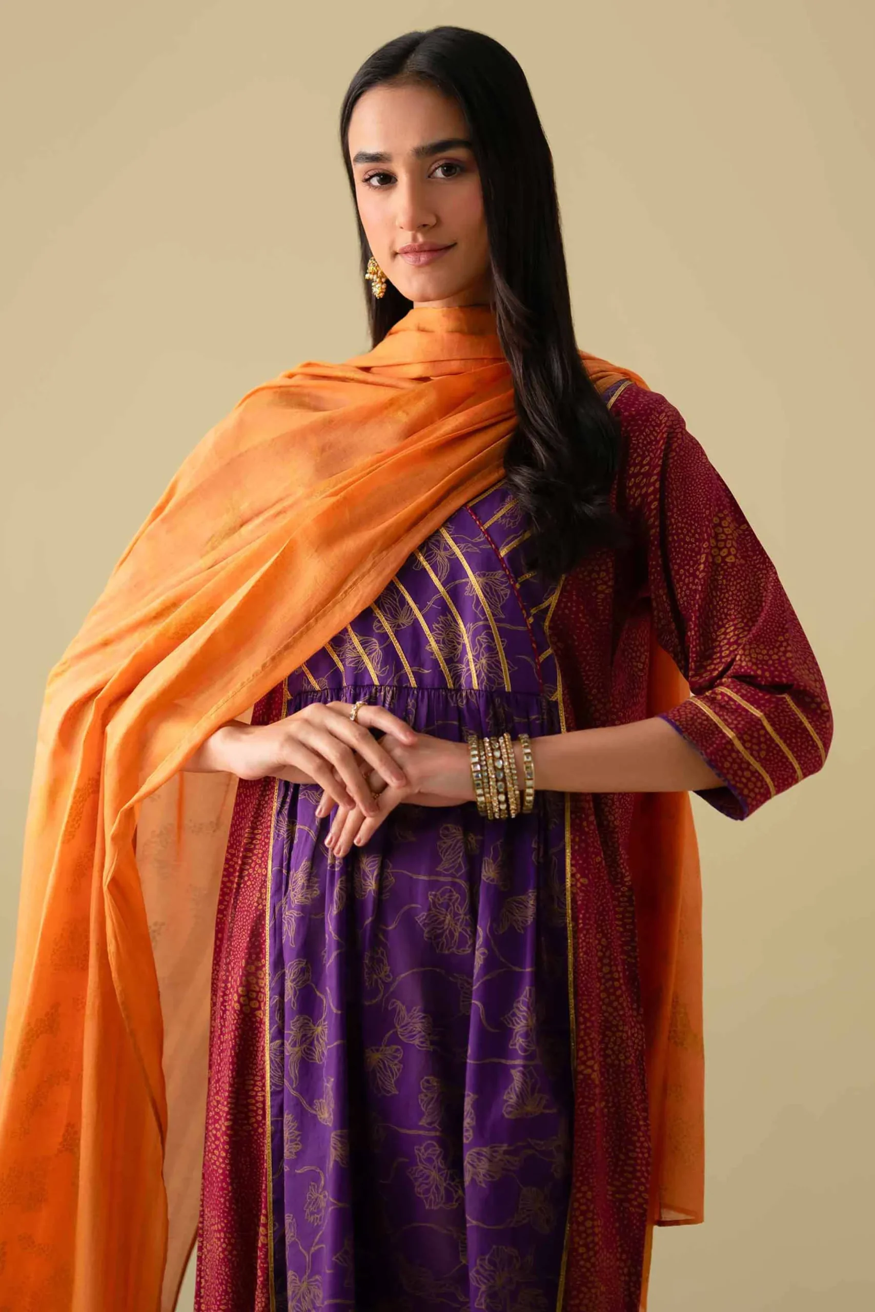 3 Piece - Printed Suit - KFE26-114