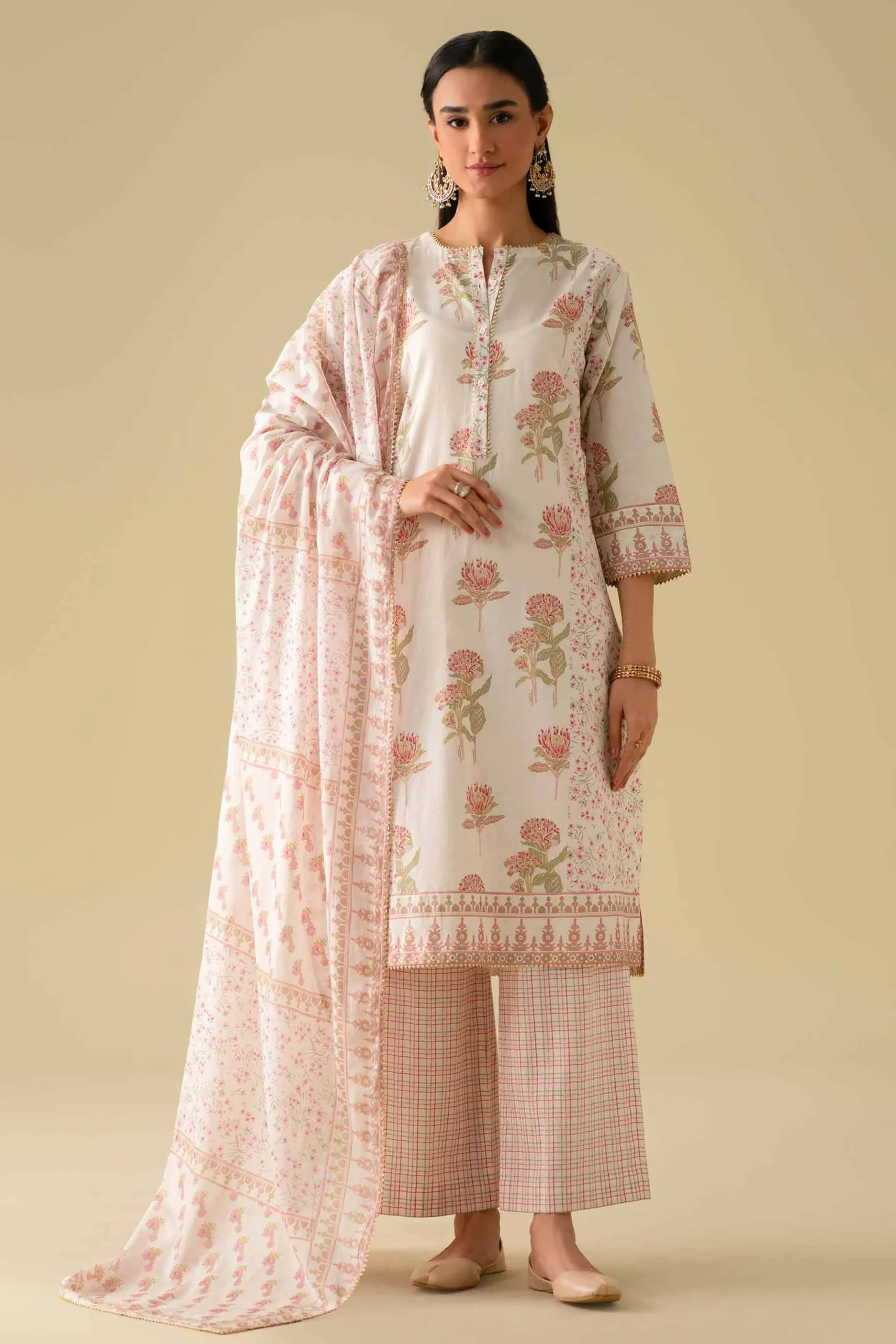 3 Piece - Printed Suit - KFE26-78