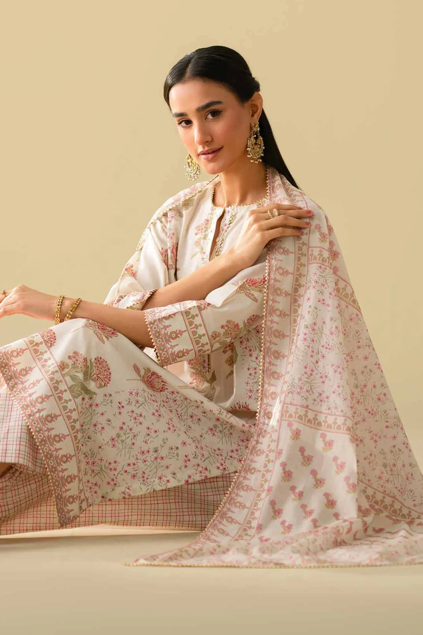 3 Piece - Printed Suit - KFE26-78