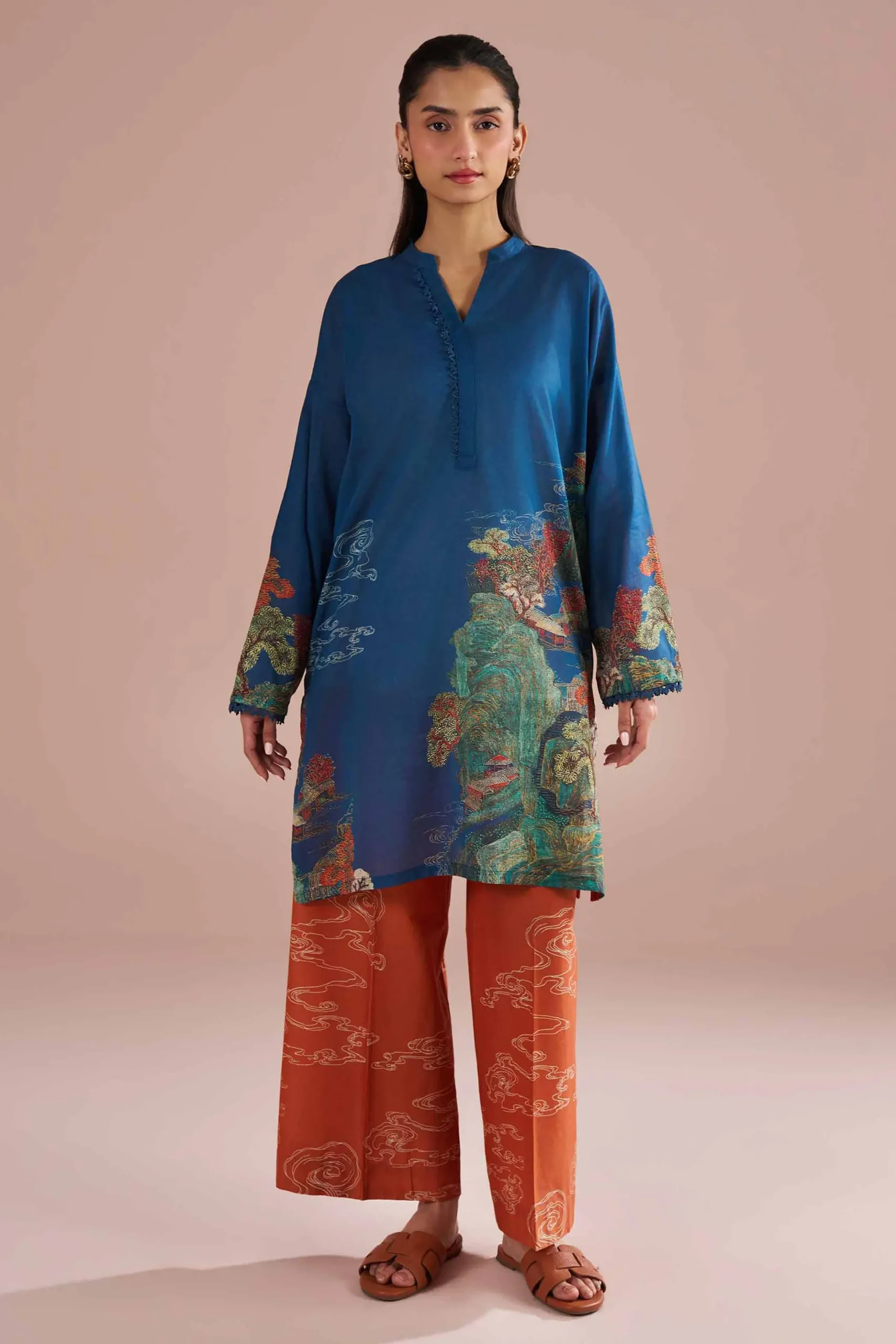 2 Piece - Printed Suit - PE26-268