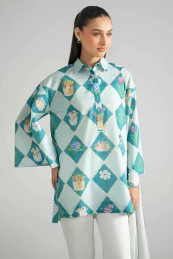 2 Piece - Printed Tunic - AS26-48