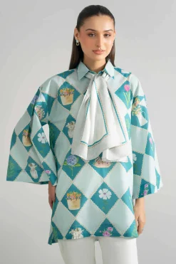 2 Piece - Printed Tunic - AS26-48