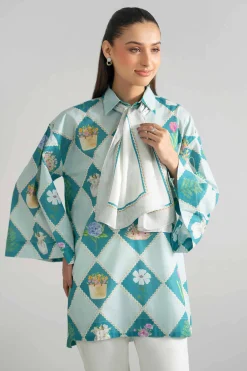 2 Piece - Printed Tunic - AS26-48