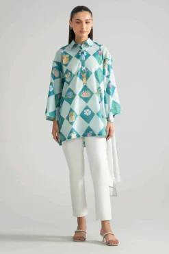 2 Piece - Printed Tunic - AS26-48
