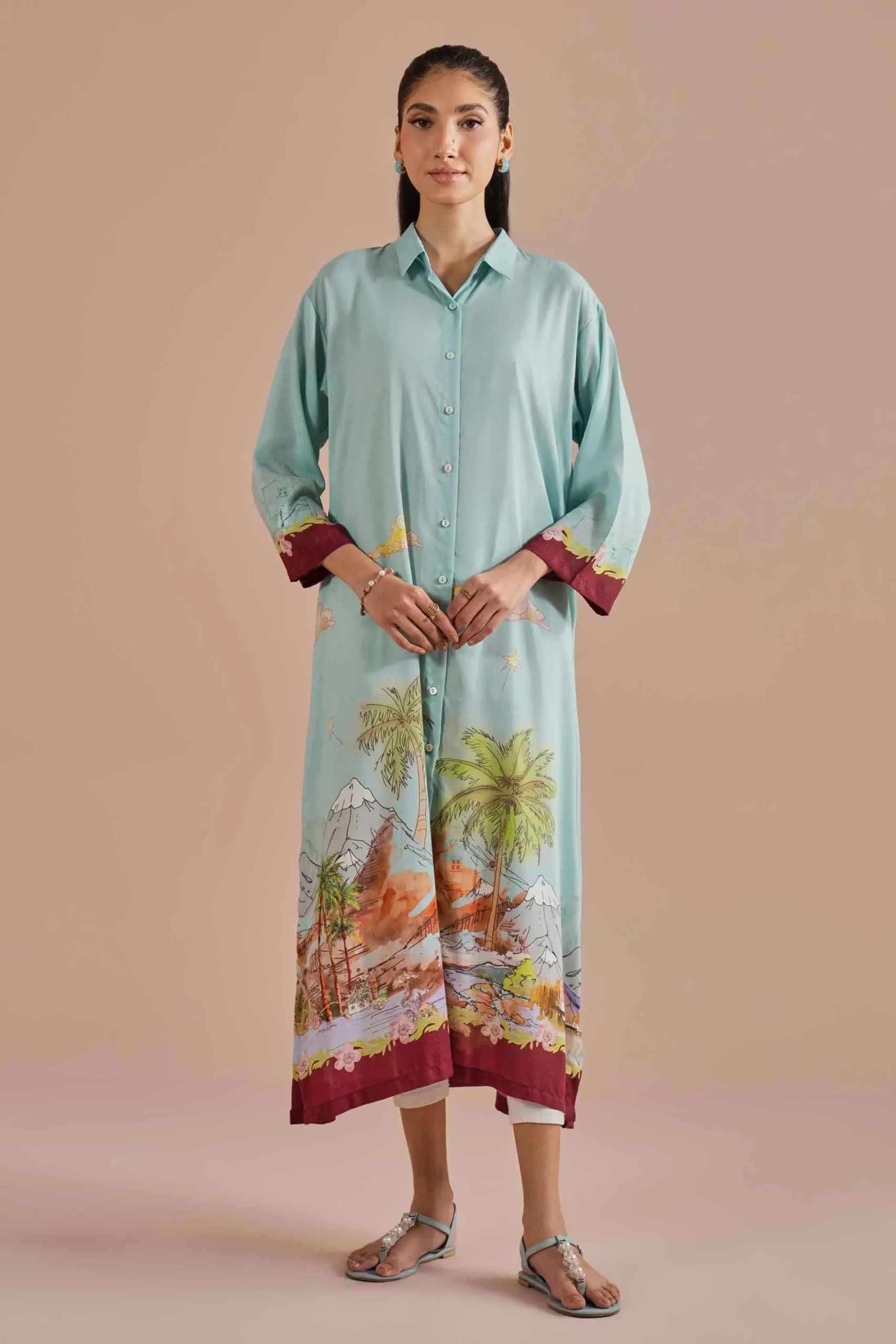 Printed Dress - AS26-14